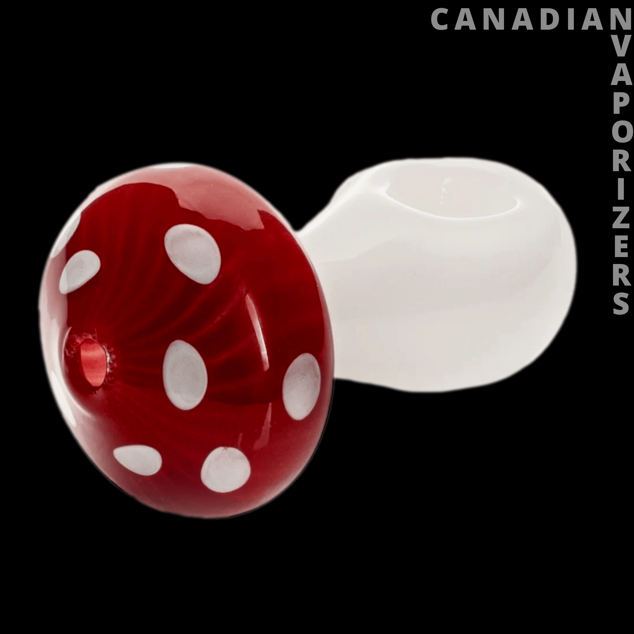 Red Eye Glass 3" Amanita Hand Pipe