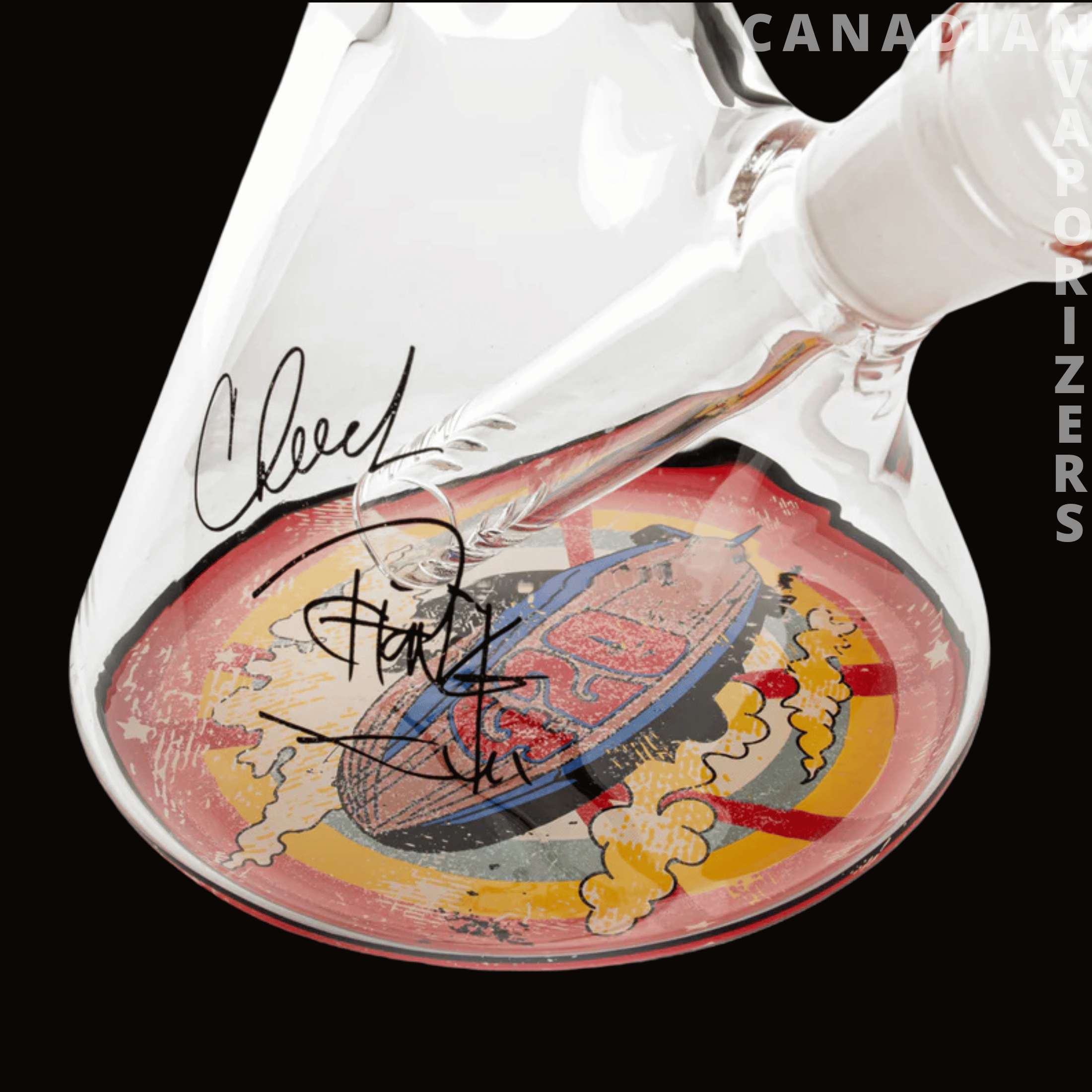 Cheech And Chong 15" Glass 7mm Thick 420 Mind Meld Water Pipe