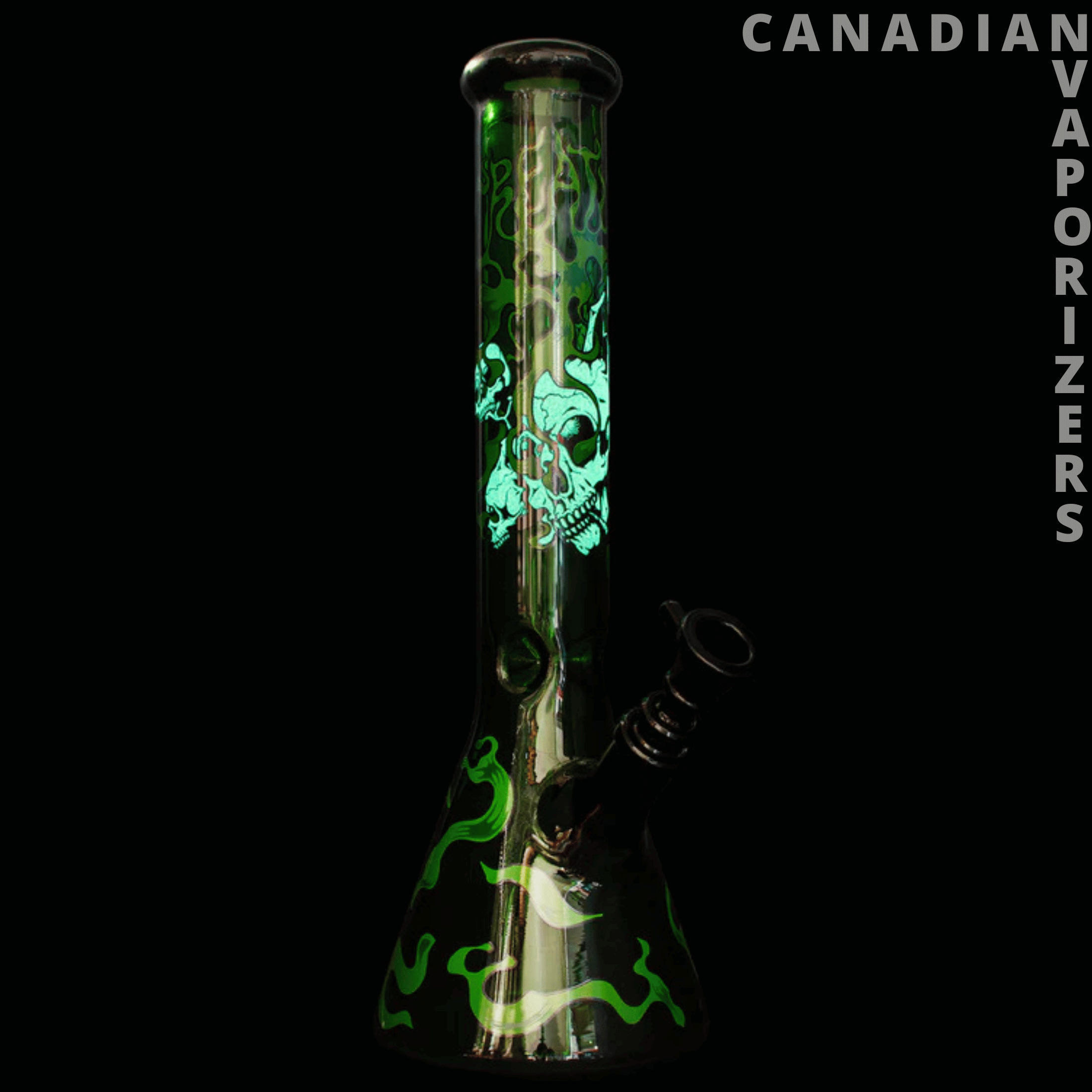 Gear Premium 10” Glow-in-the-Dark Smoking Skulls Water Pipe | Creature