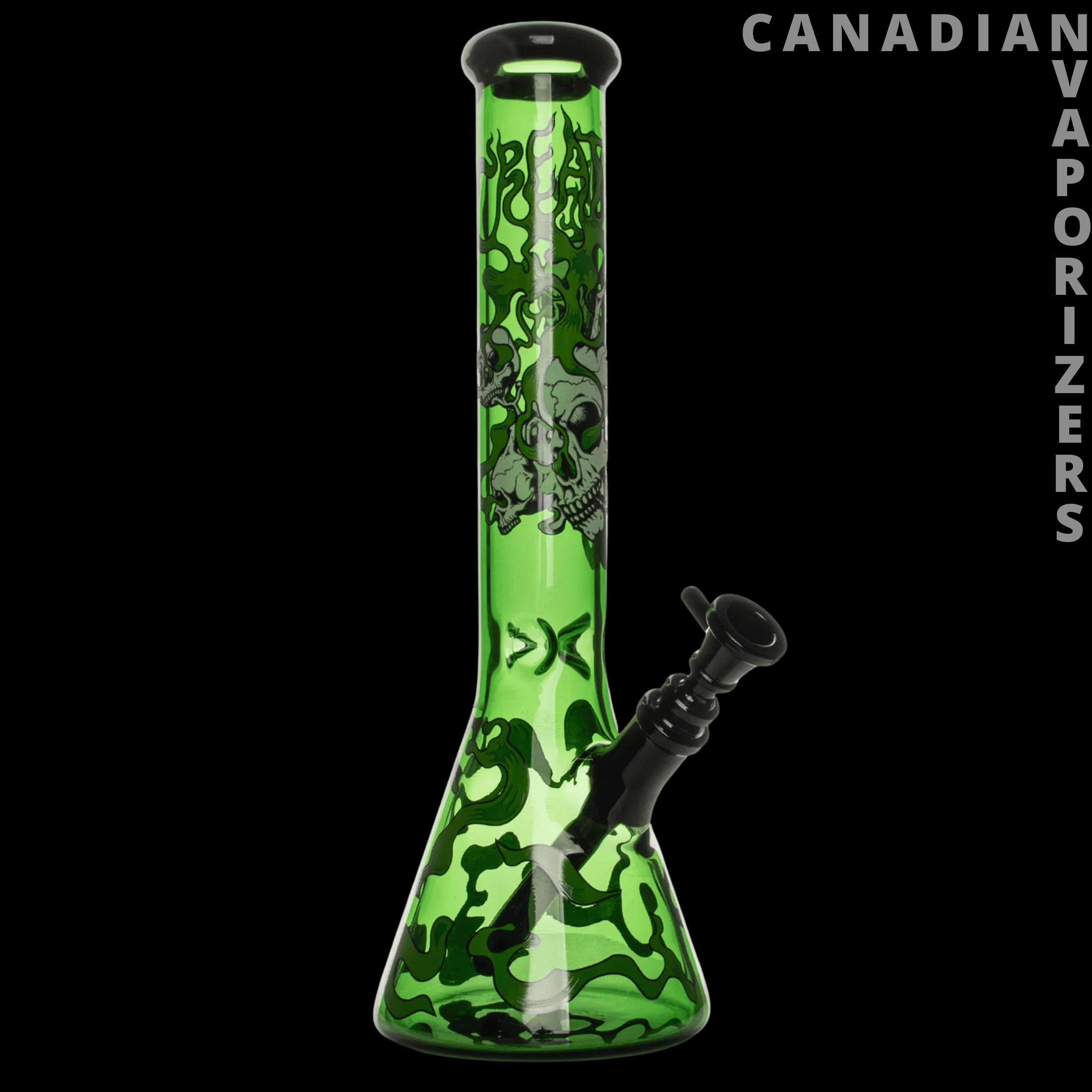 Gear Premium 10” Glow-in-the-Dark Smoking Skulls Water Pipe | Creature