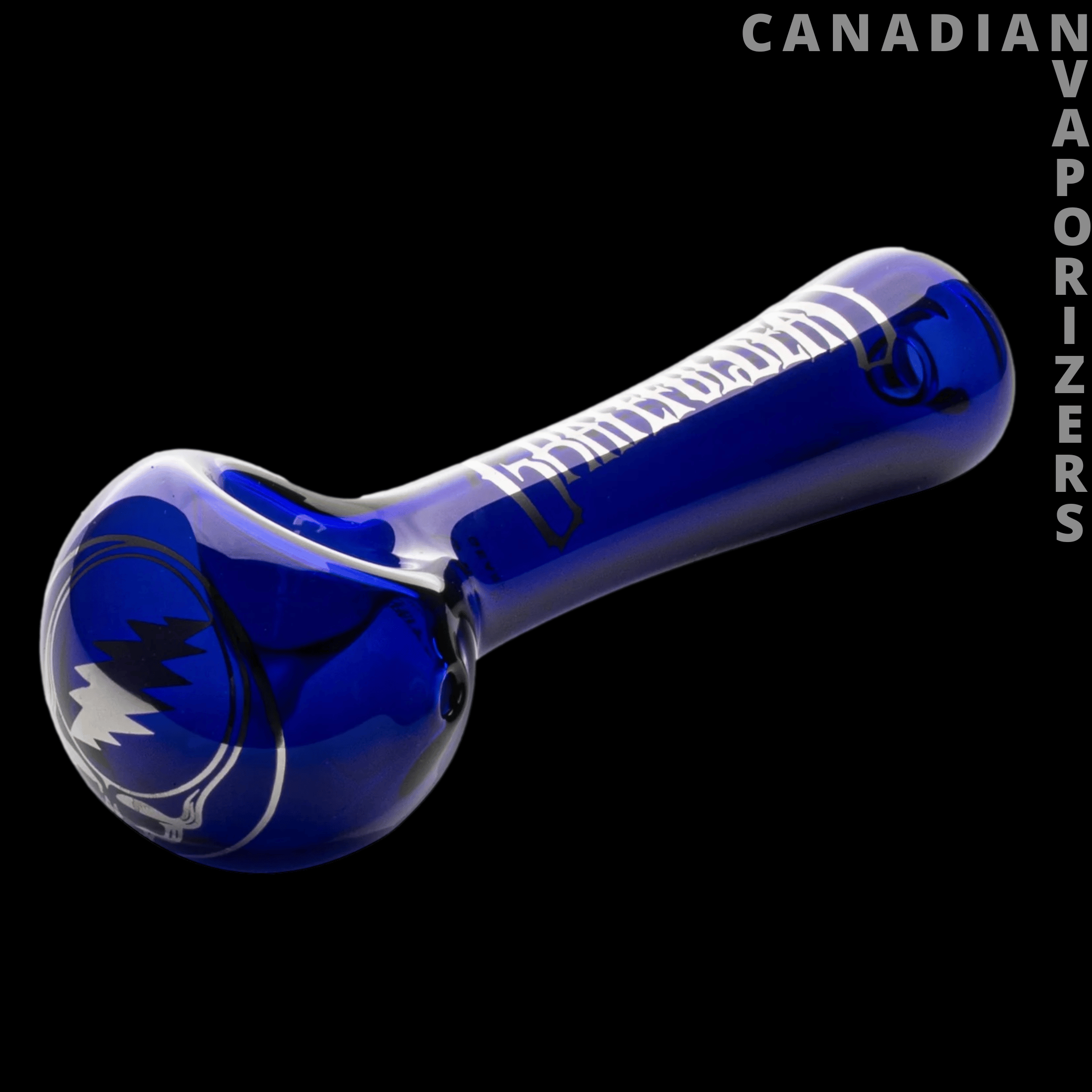 Gear Premium 4.5" Blue & Silver Steal Your Face Spoon Hand Pipe