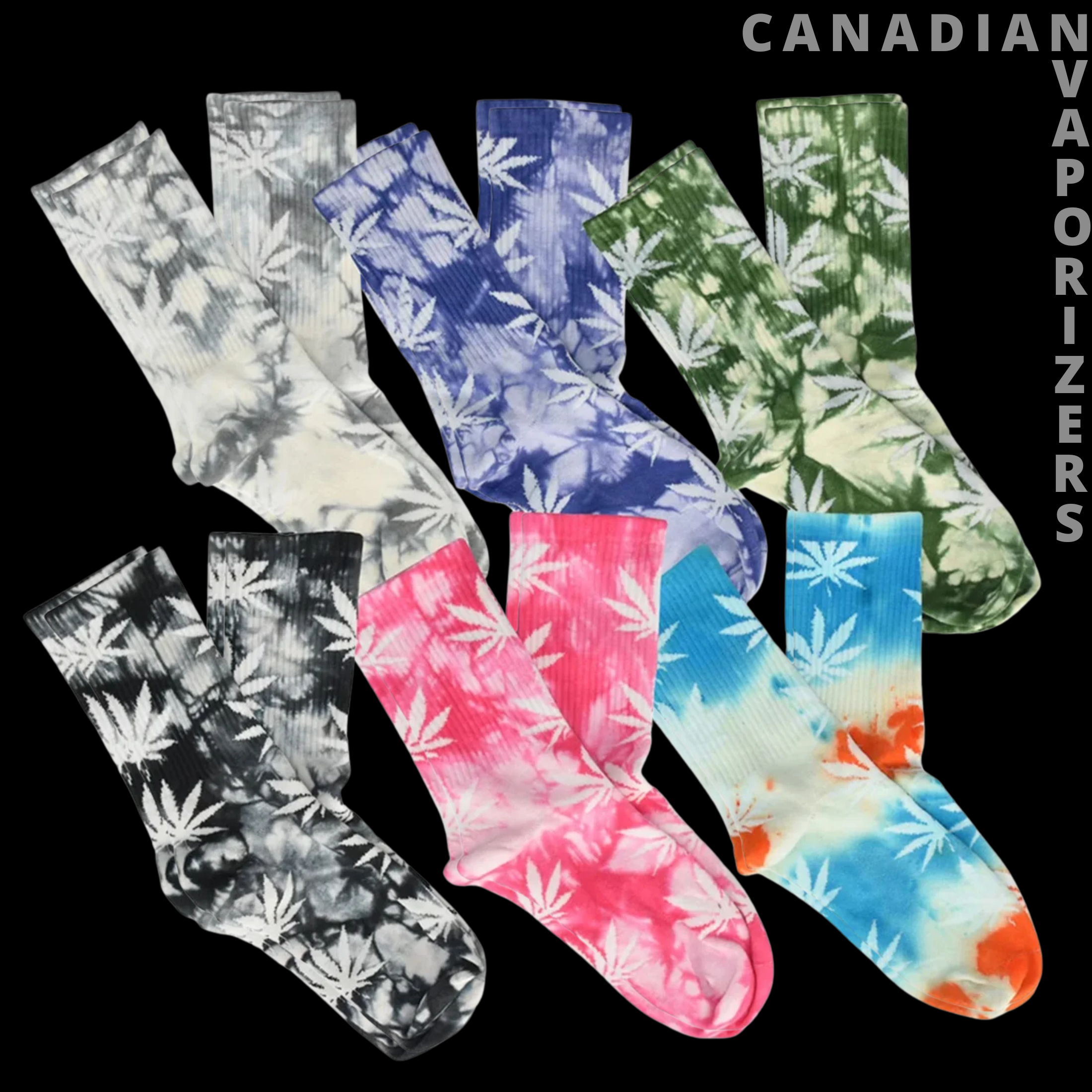 Mad Toro Tie Dye Socks (Pack of 6)
