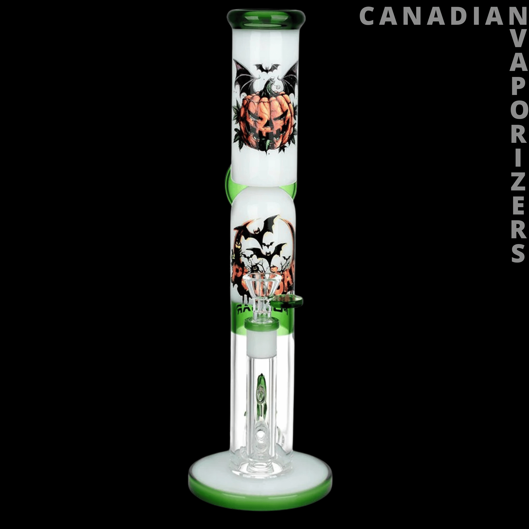 Pulsar 13" Pulsar Double Stacked Halloween Glass Water Pipe / 14mm F