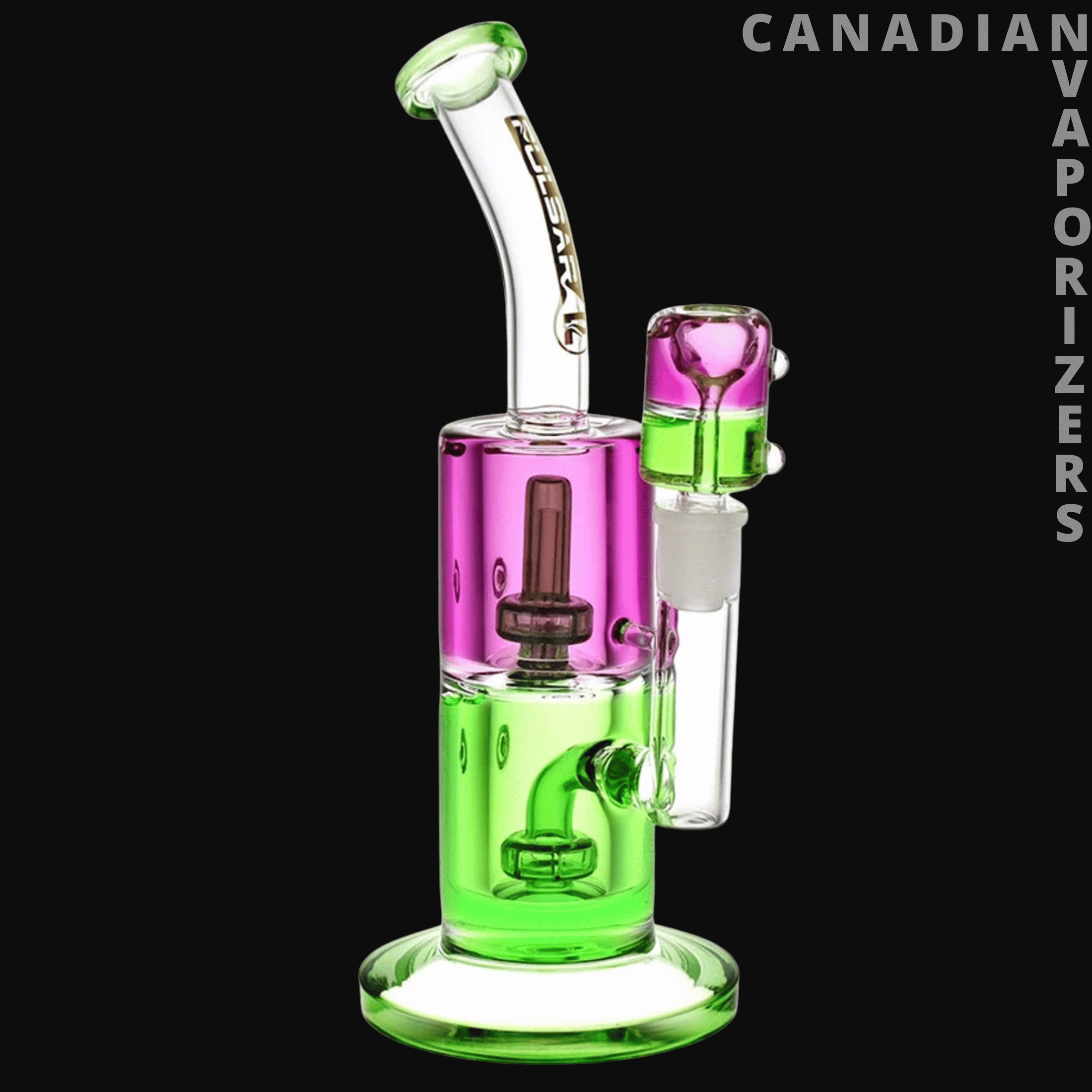 Pulsar Bicolor Glycerin Chugger Bong - 9.75"