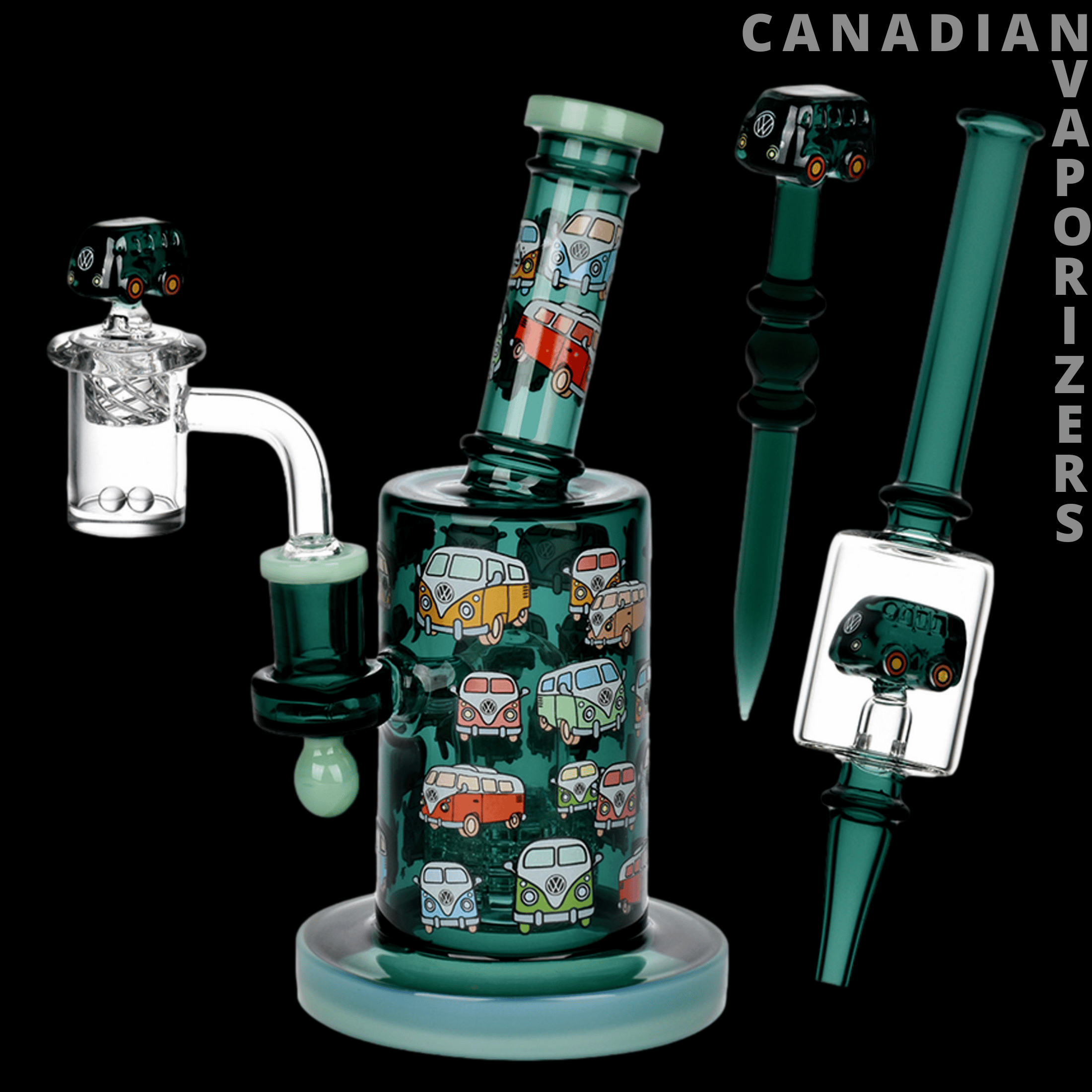 Pulsar Greatest Hits Series Glow Dab Rig Kit - V-Dubz / 8" / 14mm F