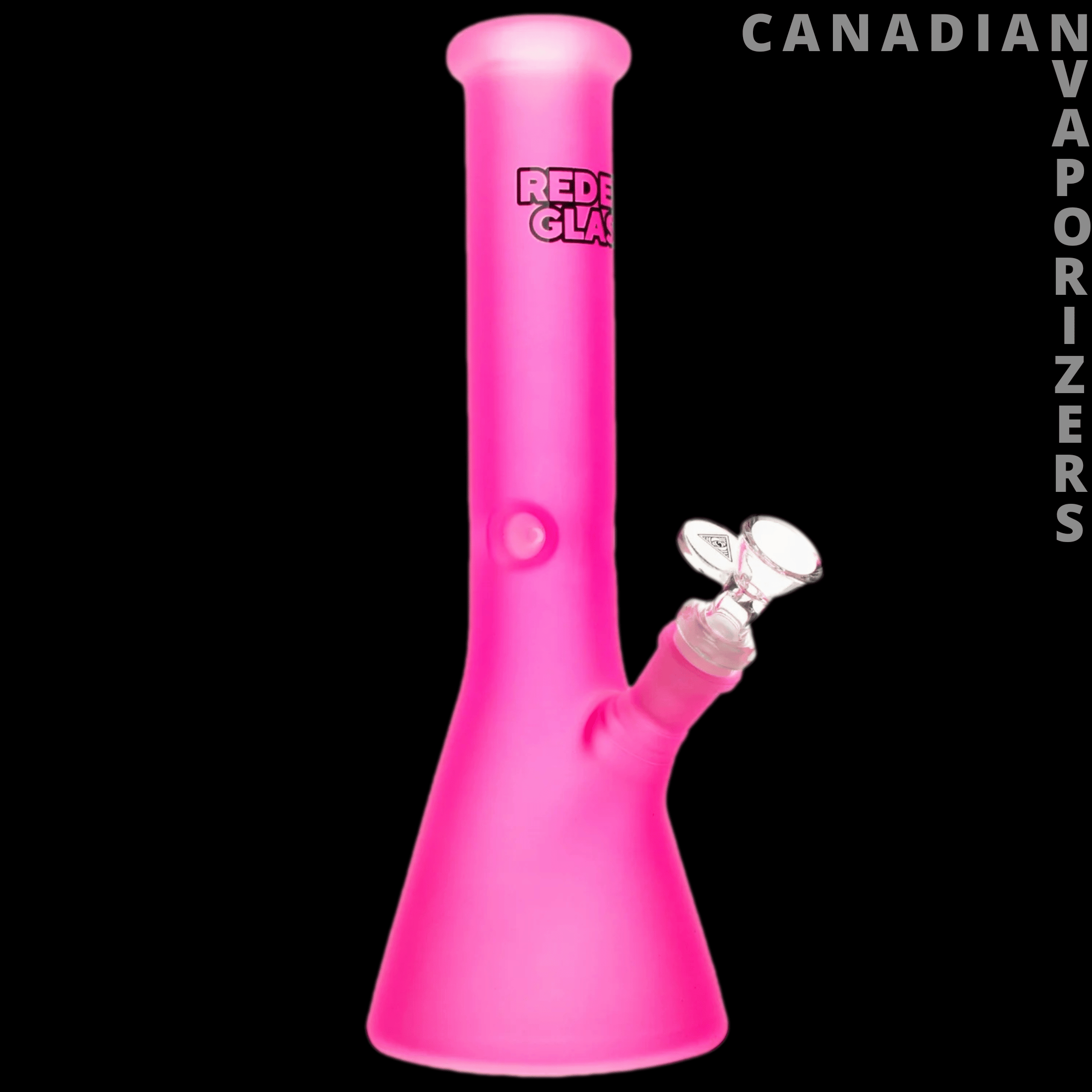 Red Eye Glass 12" Frosted Beaker Base Water Pipe