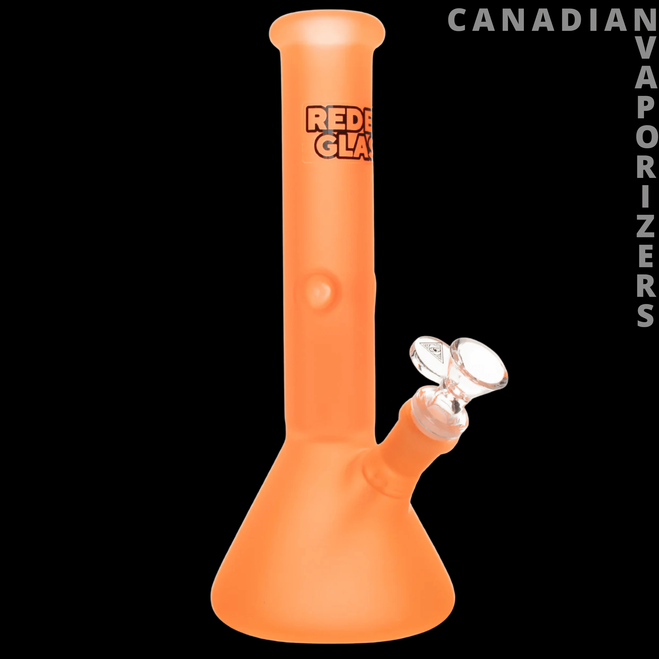 Red Eye Glass 12" Frosted Beaker Base Water Pipe