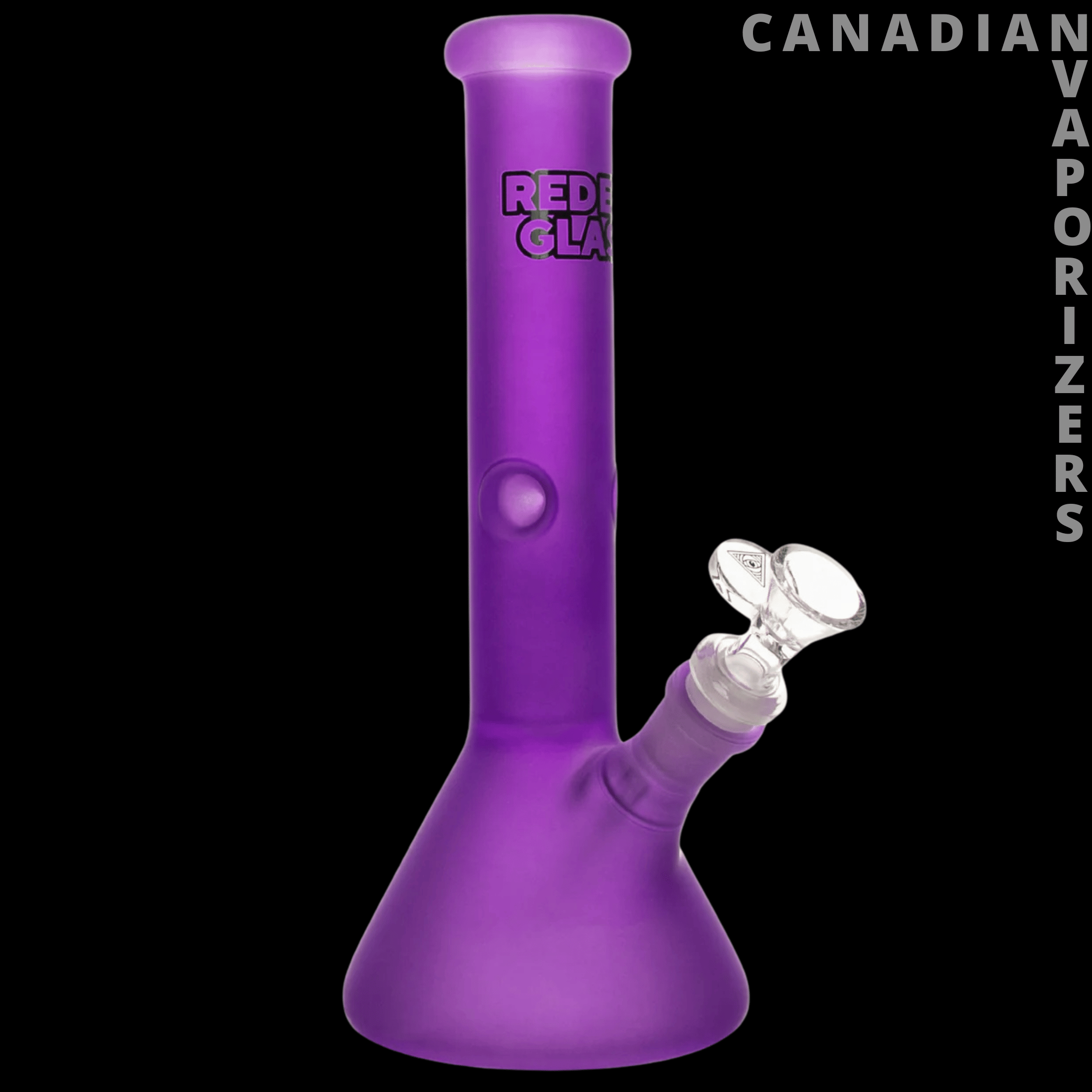 Red Eye Glass 12" Frosted Beaker Base Water Pipe