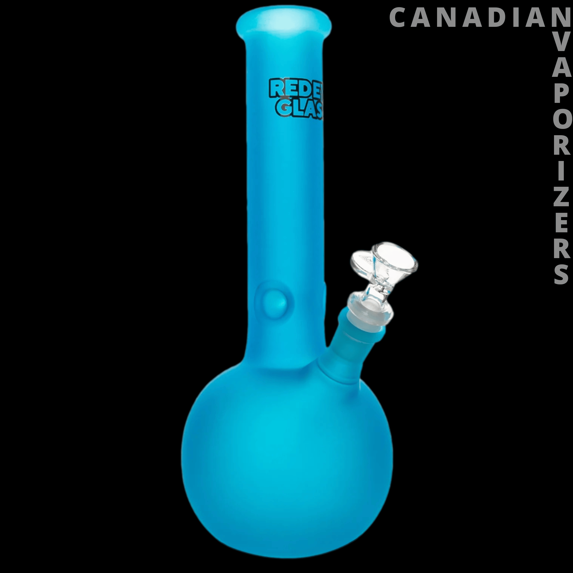 Red Eye Glass 12" Frosted Bubble Base Water Pipe