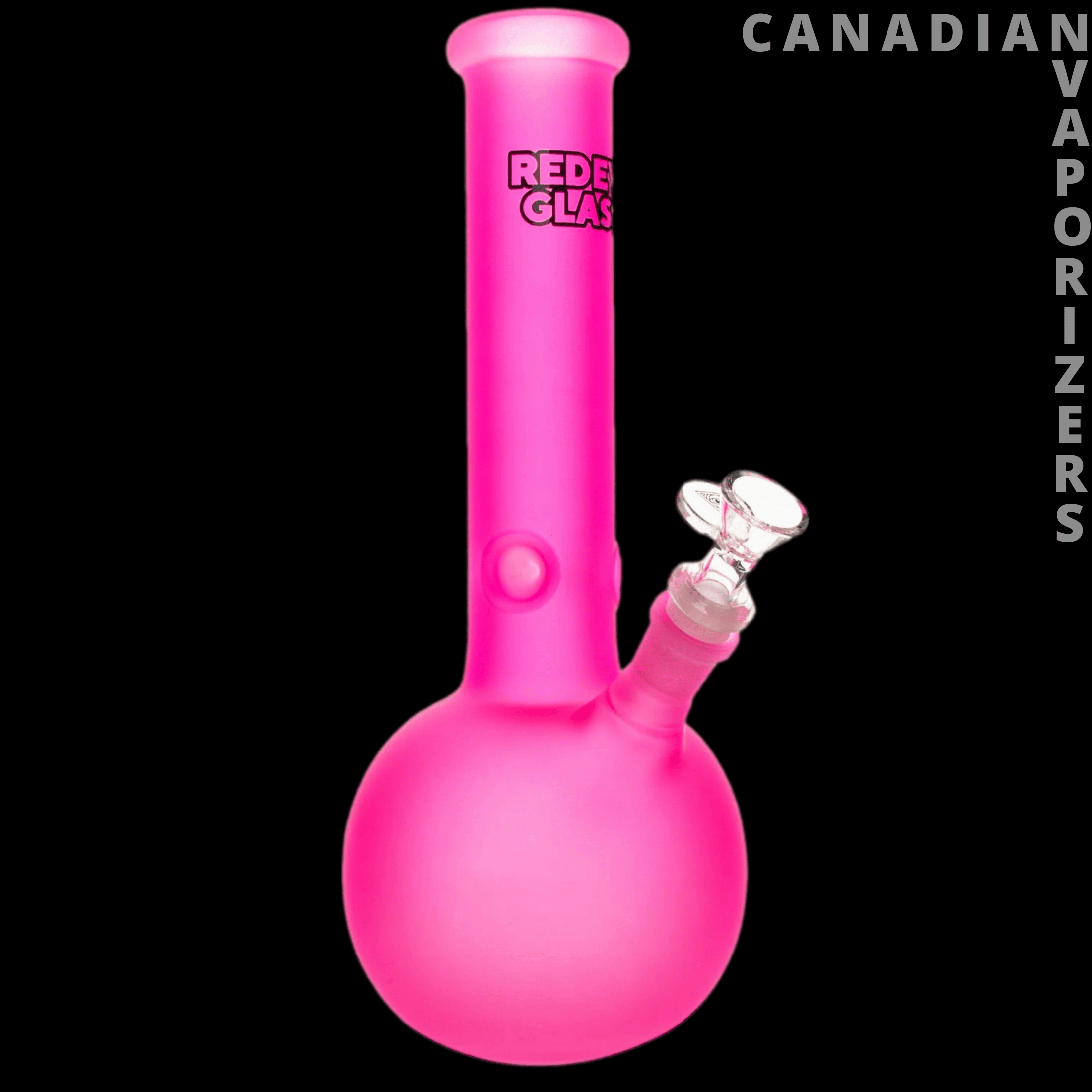 Red Eye Glass 12" Frosted Bubble Base Water Pipe