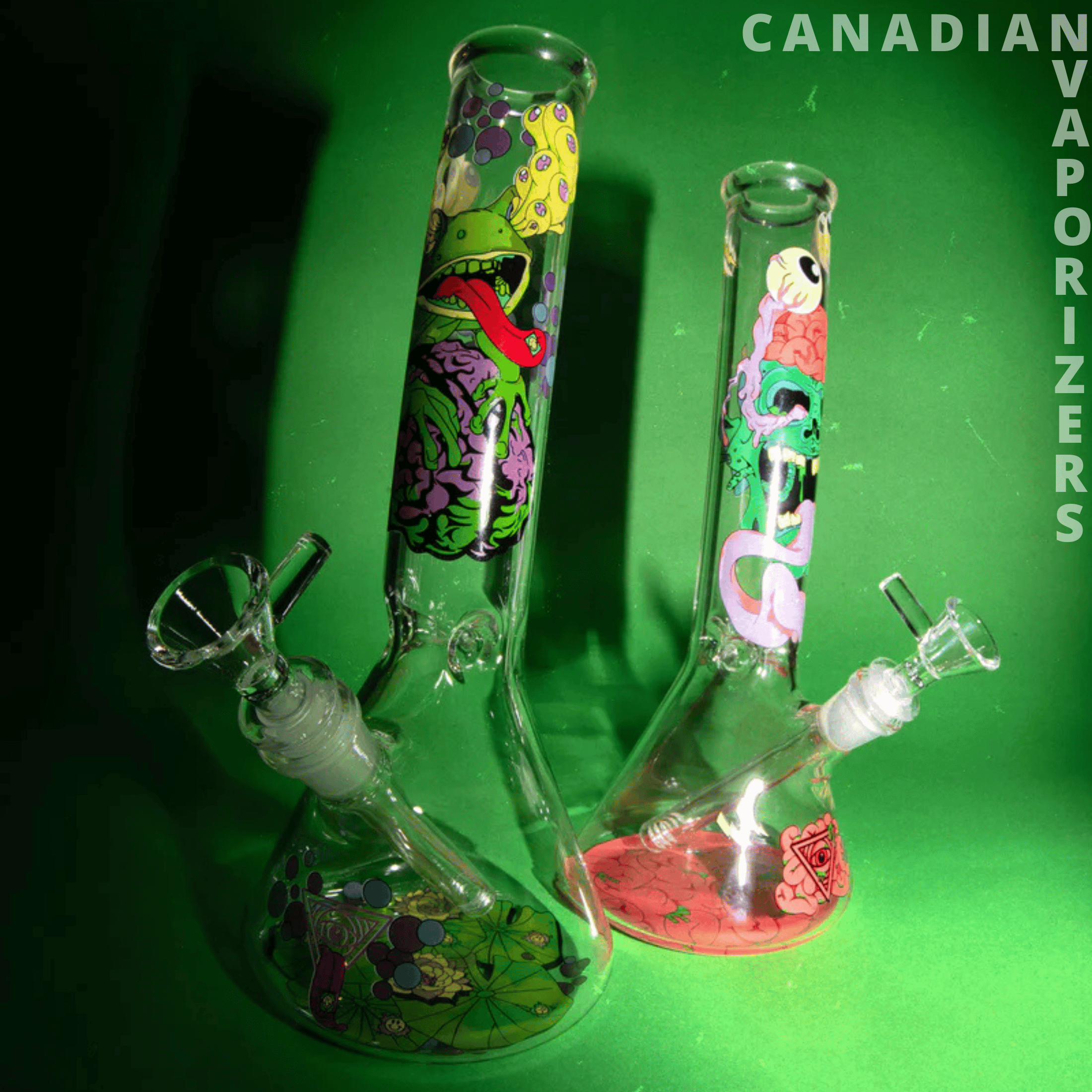 Red Eye Glass 12" Tongue Twister Water Pipe