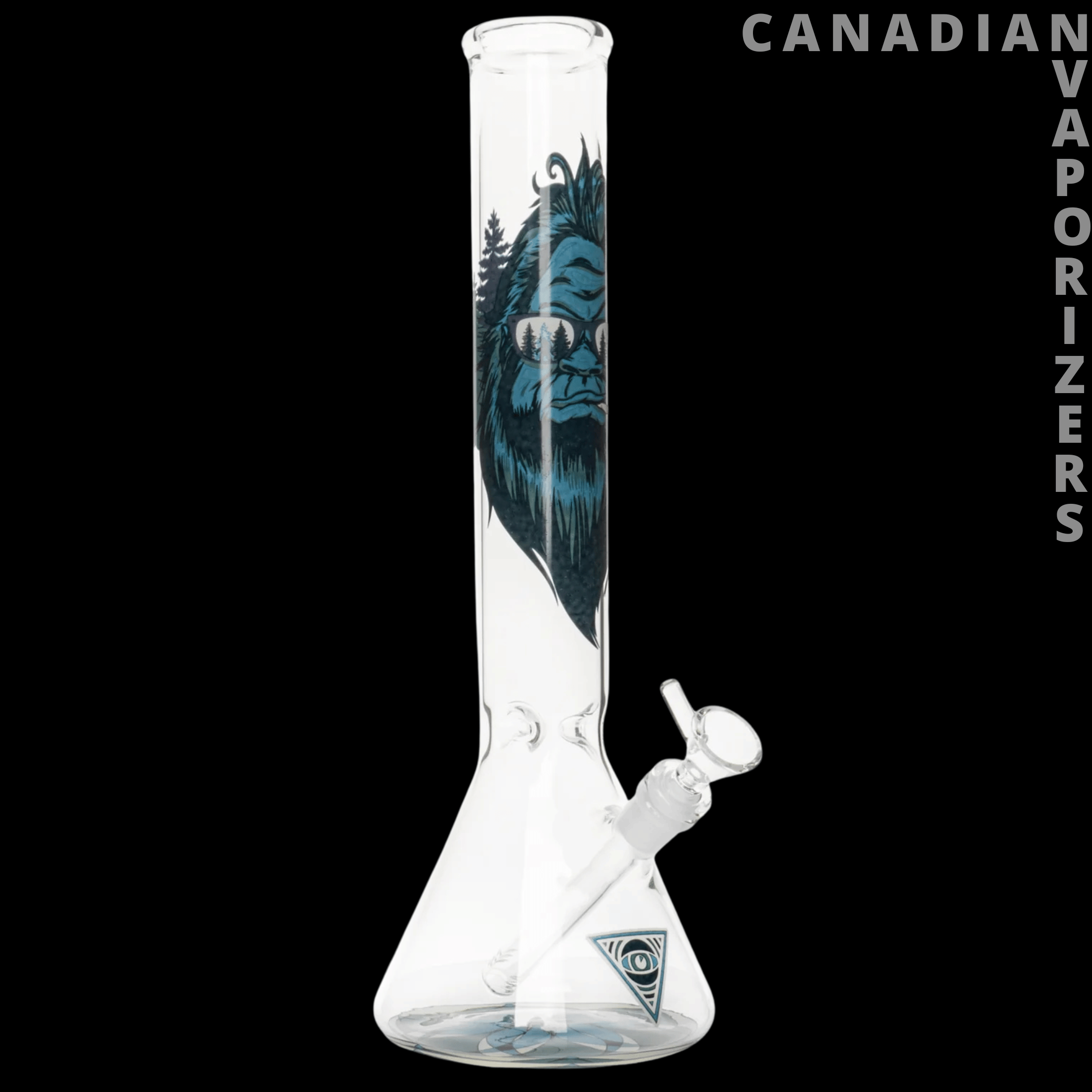 Red Eye Glass 15" Glow-in-the-Dark Sasquatch Water Pipe