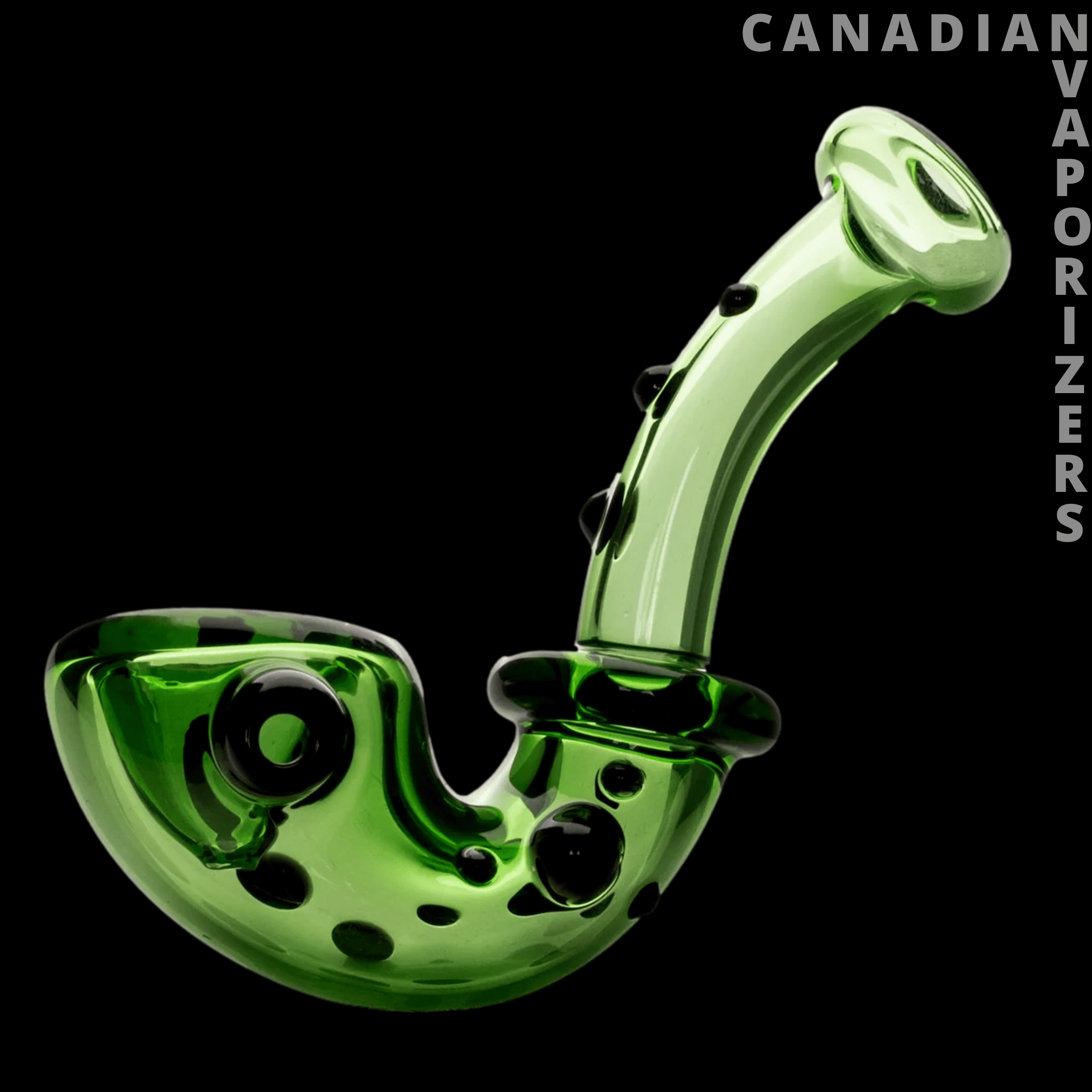 Red Eye Glass 4" Knobby Sherlock Hand Pipe