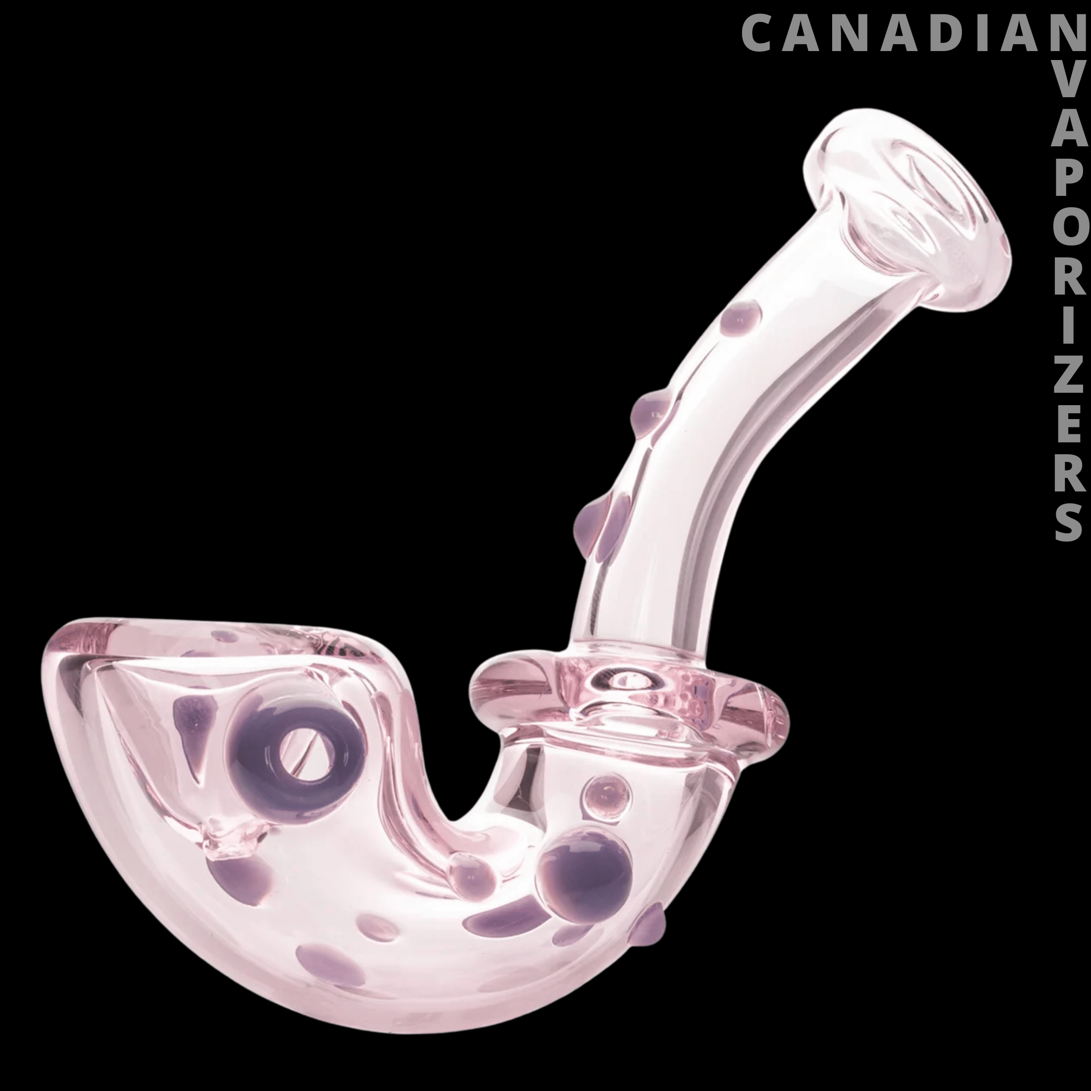 Red Eye Glass 4" Knobby Sherlock Hand Pipe