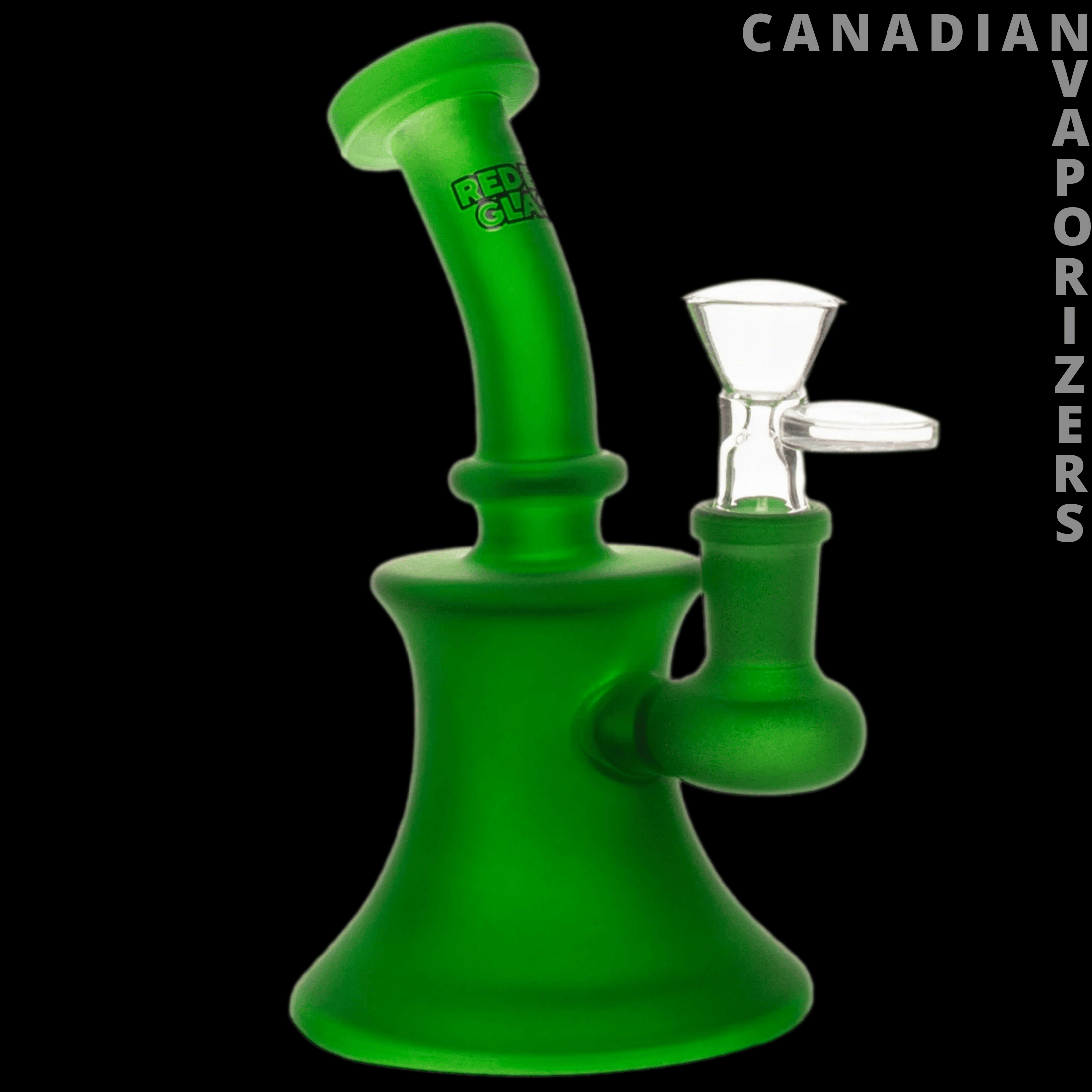 Red Eye Glass 5" Frosted Bubbler