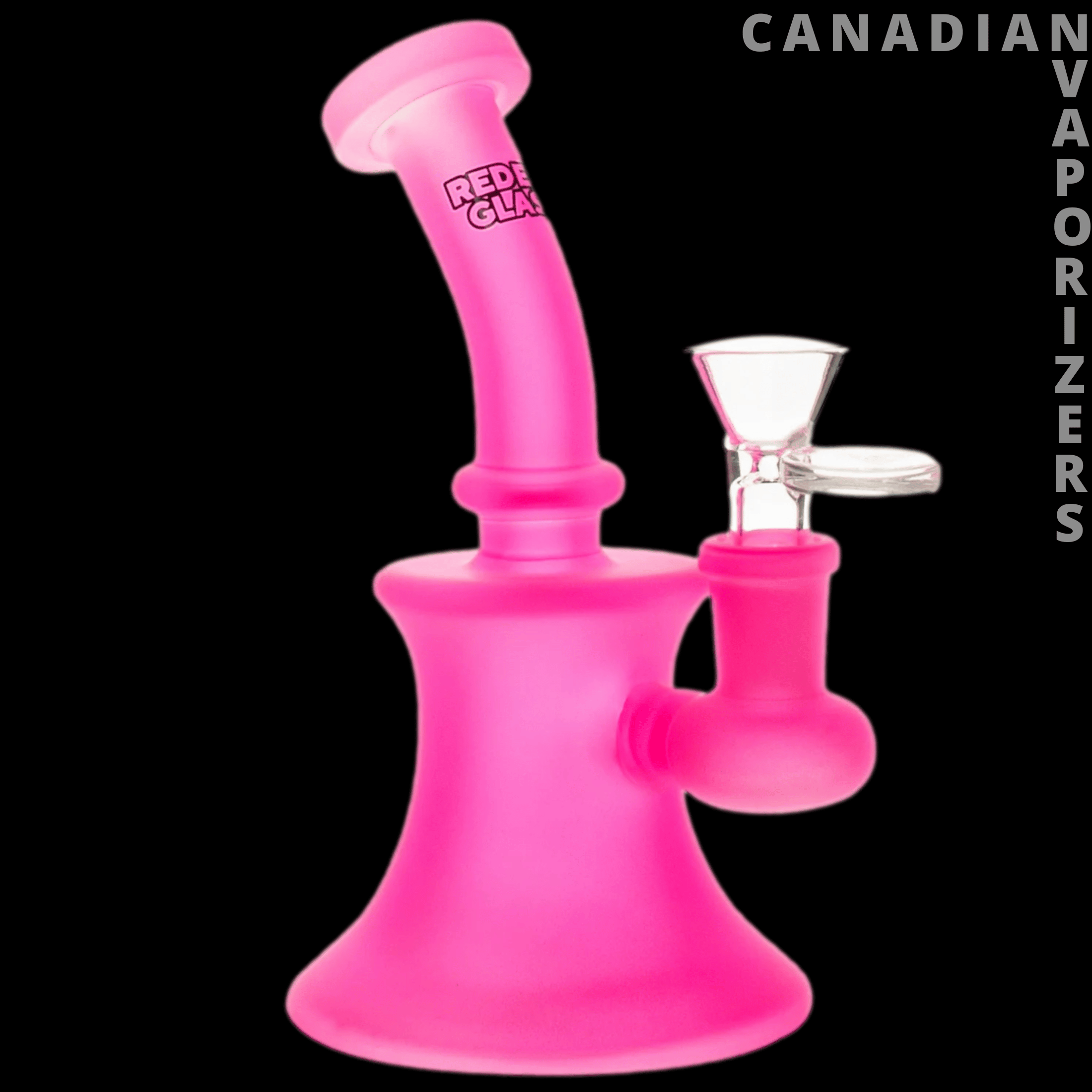 Red Eye Glass 5" Frosted Bubbler