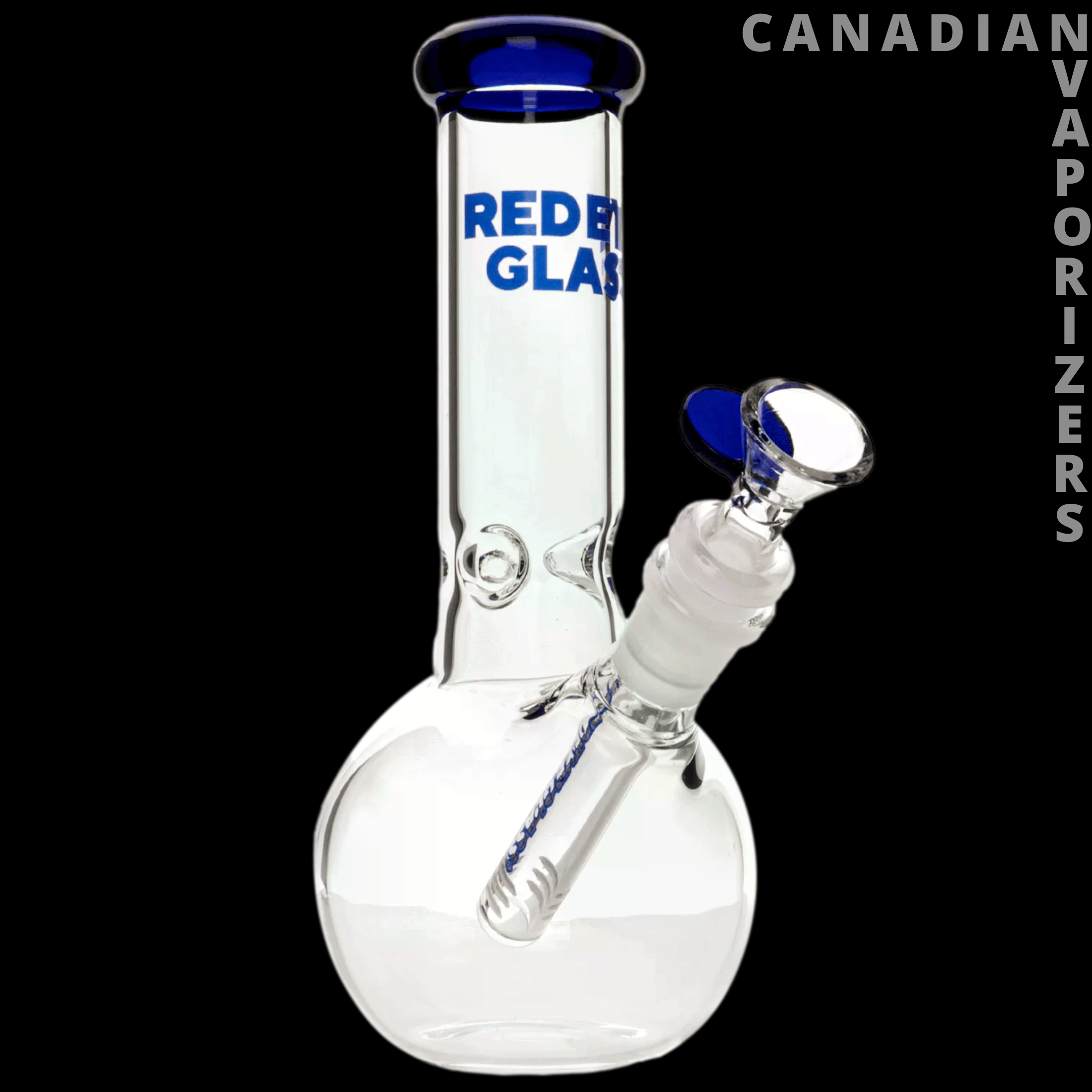 Red Eye Glass 8" Bubble Base Water Pipe