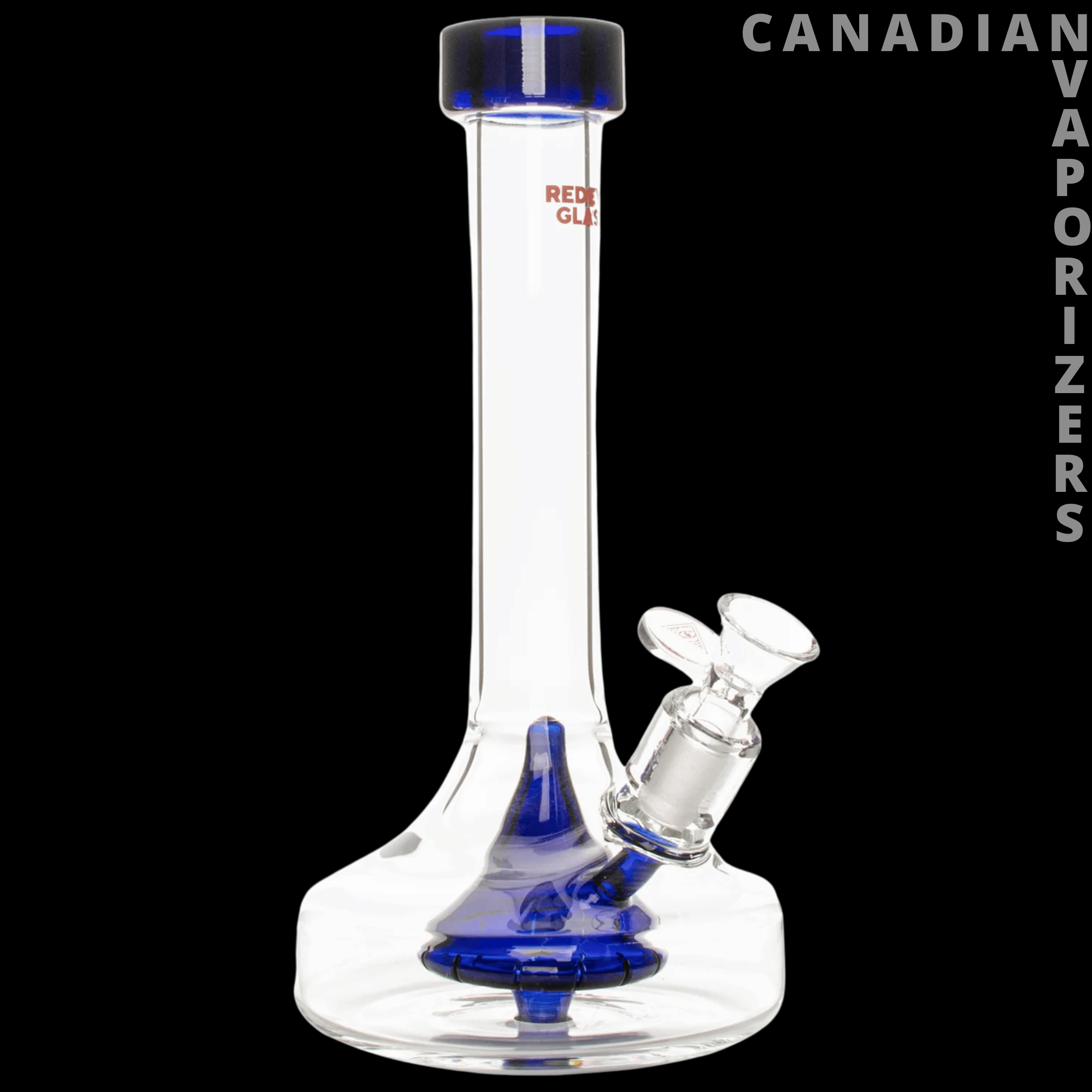 Red Eye Glass 9.5" Bell Base Water Pipe