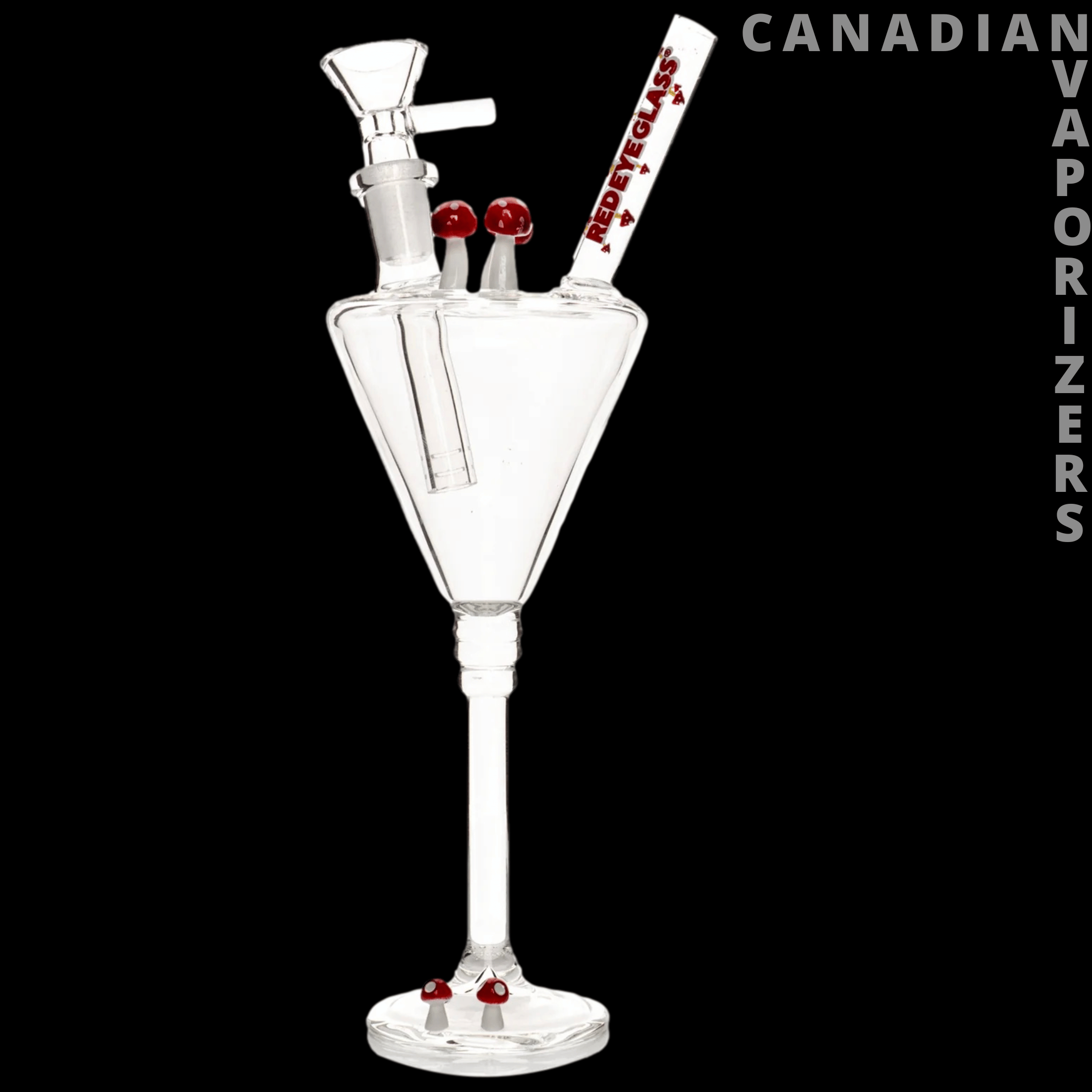 Red Eye Glass 9" Magic Mix Happy Hour Water Bong