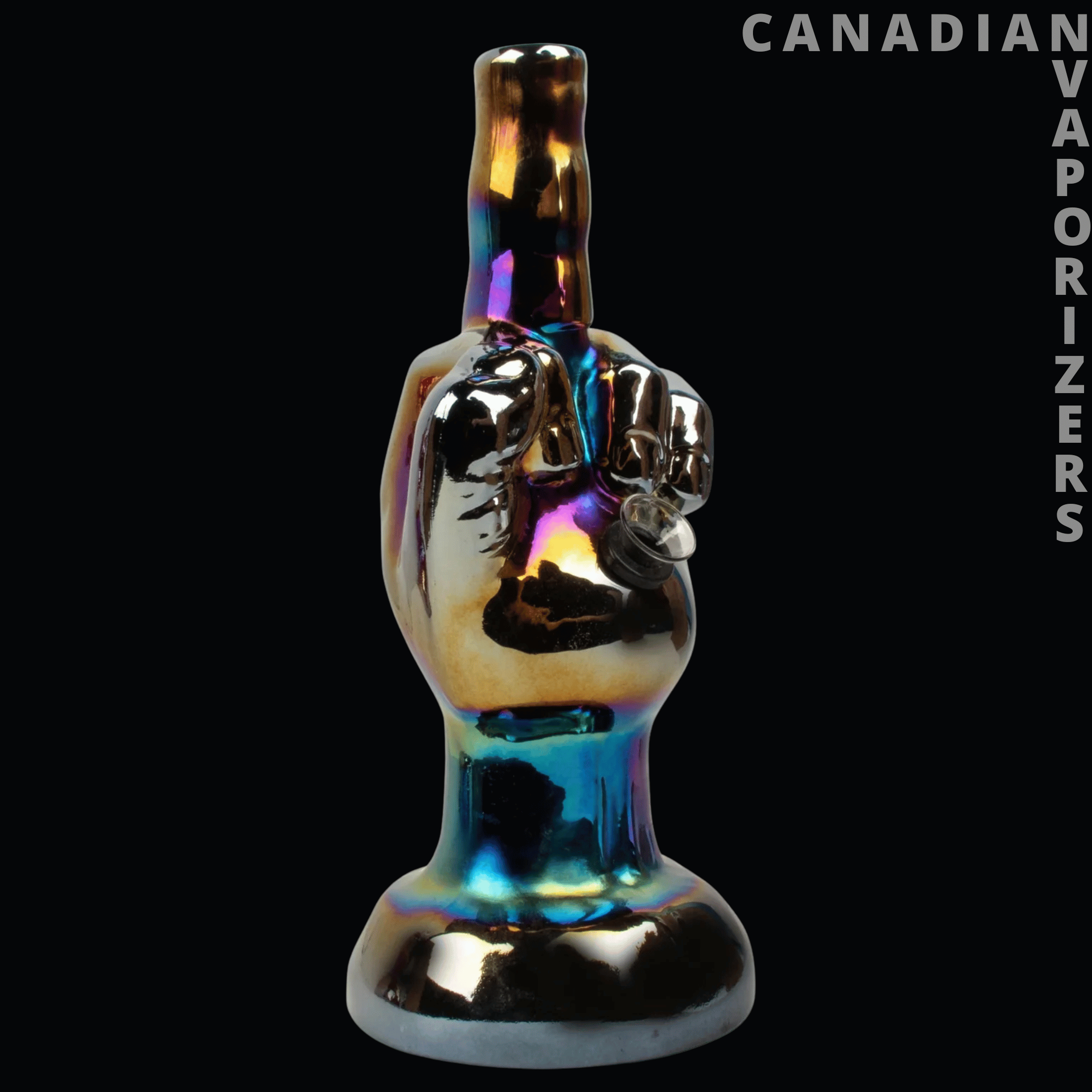 Retro Glass 10" Middle Finger Bong