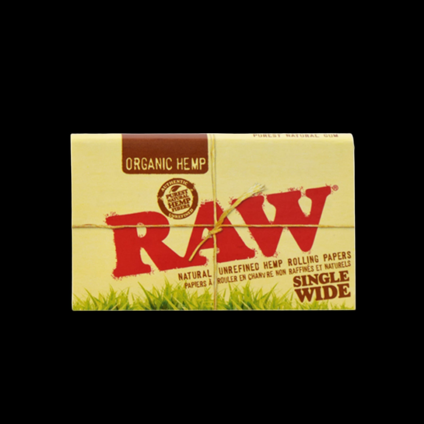 Raw Organic Single Wide Double Window Rolling Papers (Display of 25)