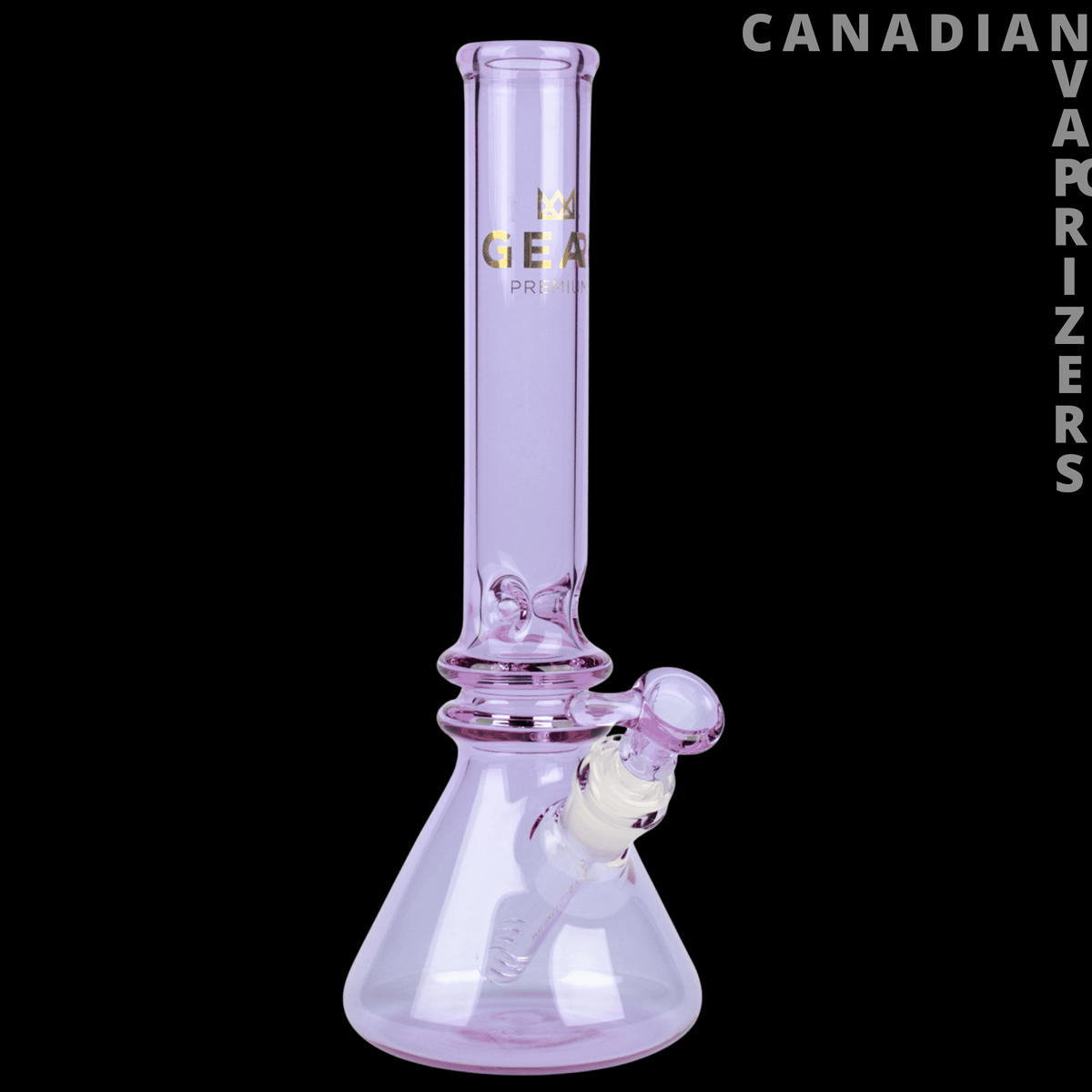 Gear Premium | 12" Tall Freaker Beaker Tube - Periwinkle glass beaker bong with a 12-inch tube, flared base, and angled side joint.