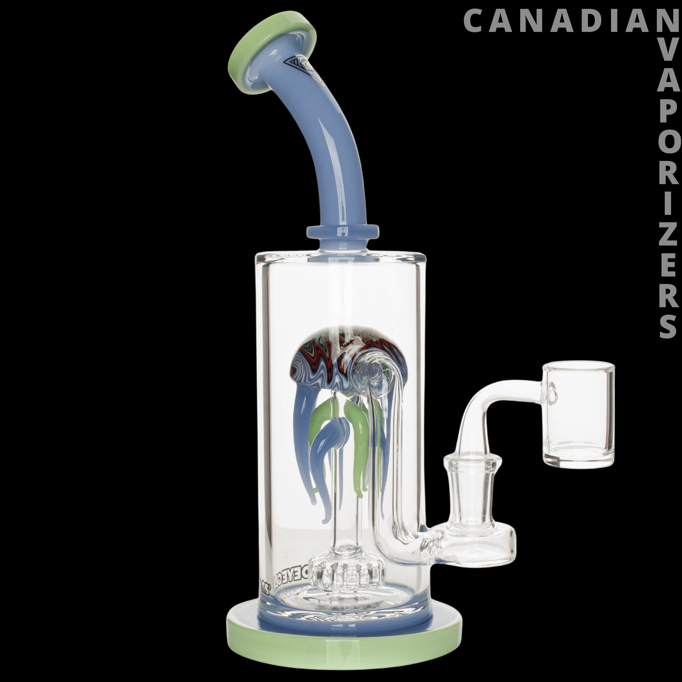 Red Eye Glass 10" Jellyfish Concentrate Rig - Canadian Vaporizers