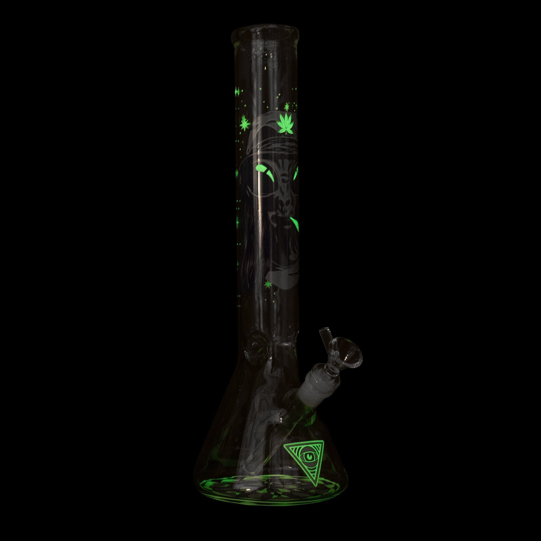 Red Eye Glass 15" Glow-in-the-Dark Extraterrestrial Water Pipe
