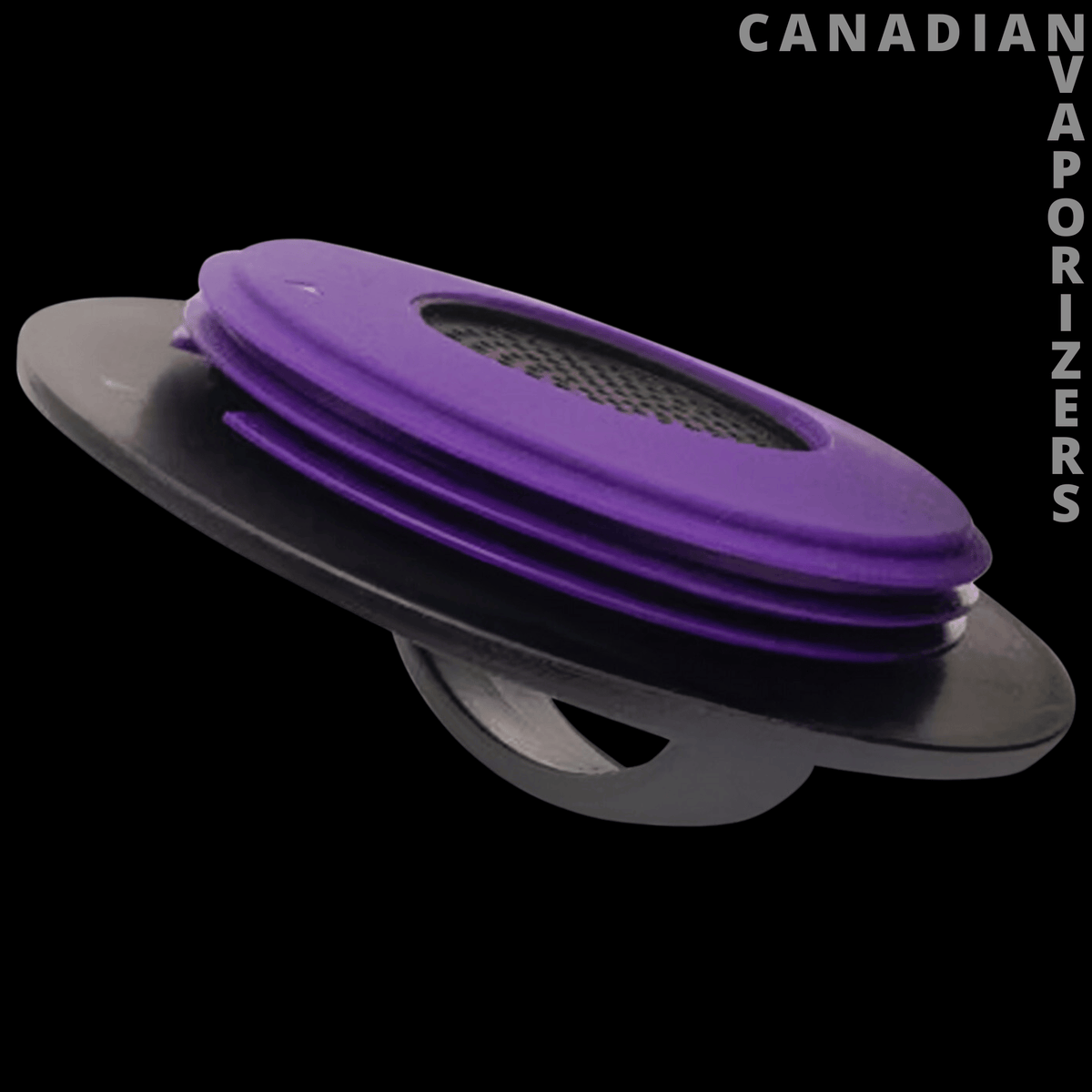 Ardent FX Scent Shield - Purple oval scent shield with a black mesh center and dark gray base.