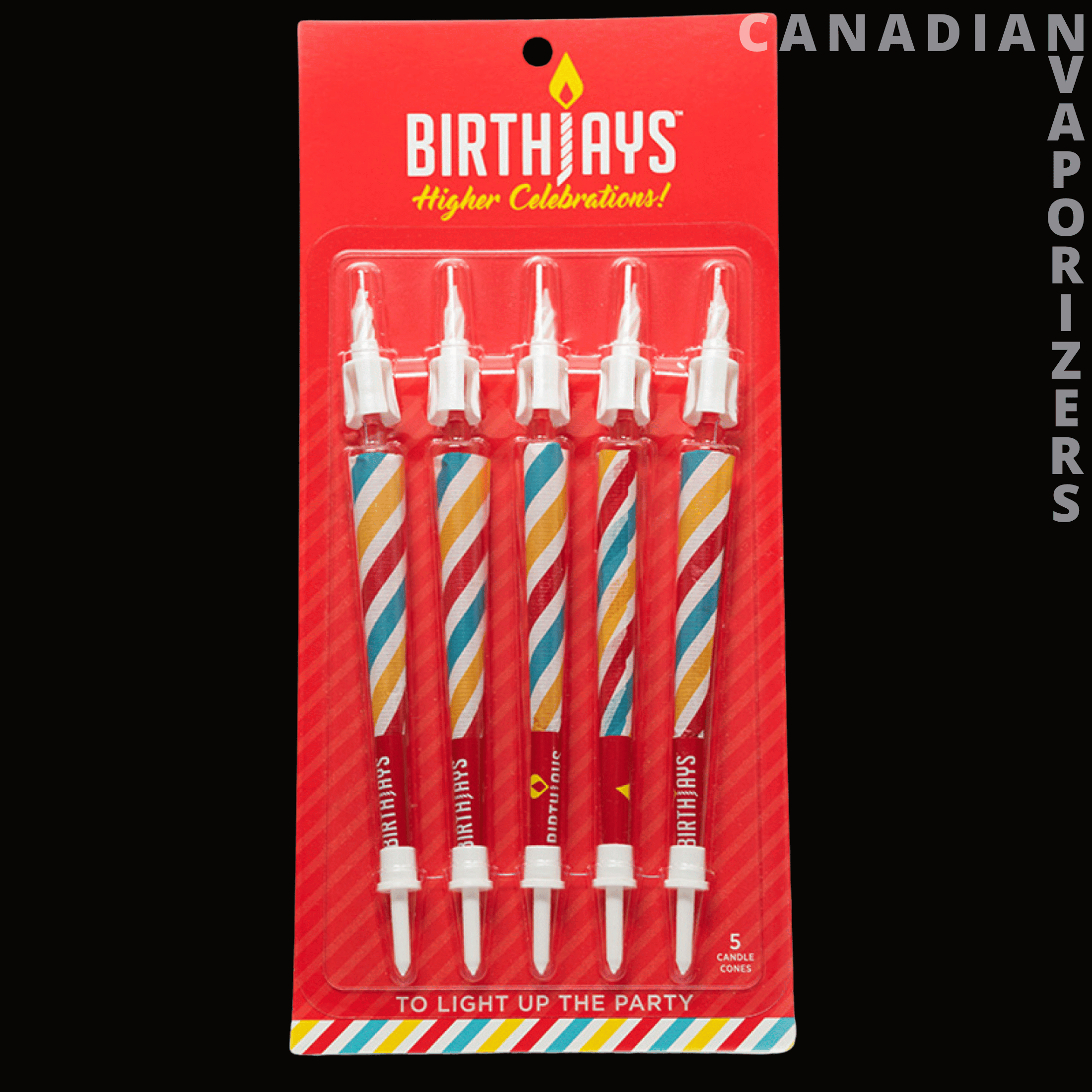 Birthday Cone Candle (Pack of 5) - Canadian Vaporizers