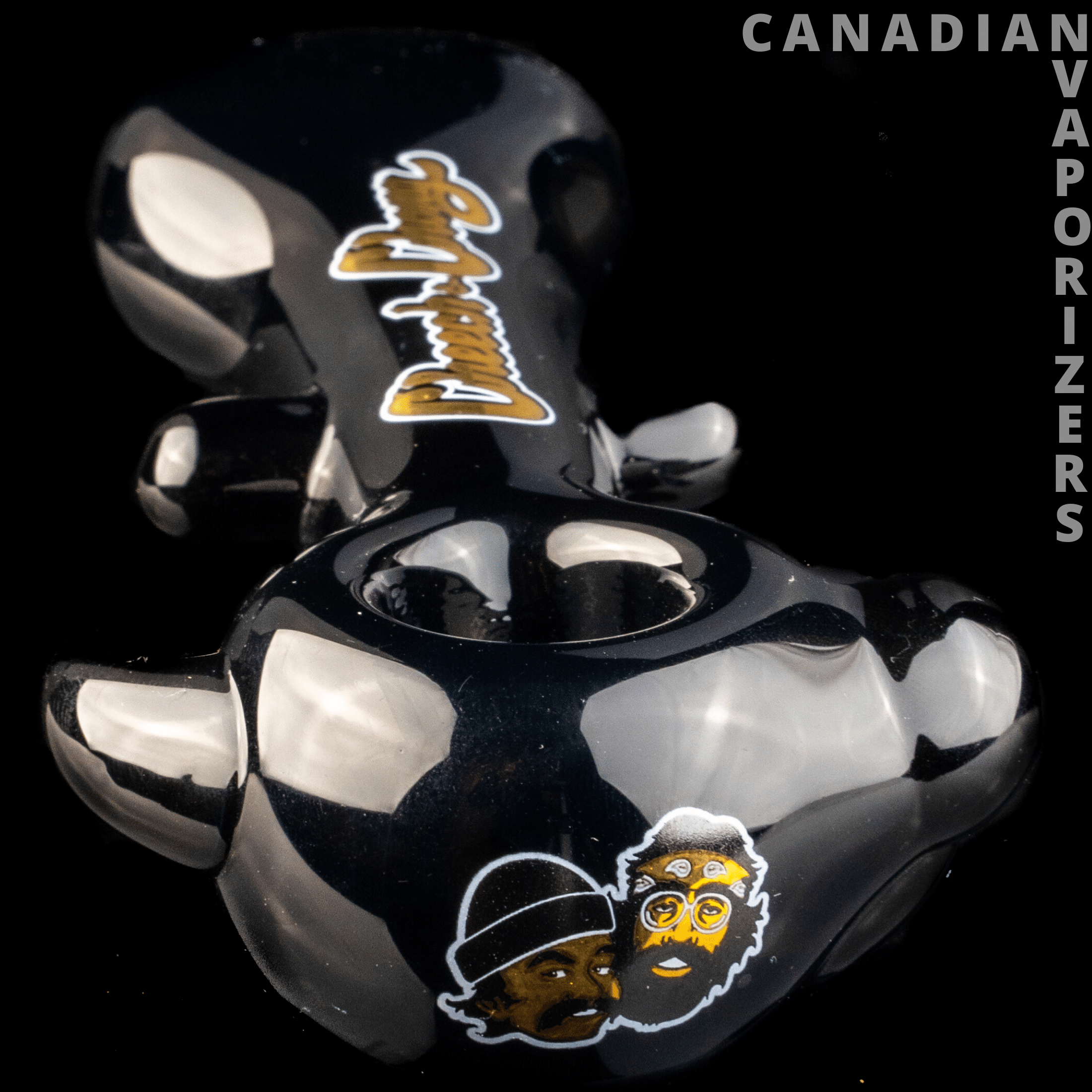 Black Cheech & Chong Glass Far Out Man Hand Pipe - Canadian Vaporizers