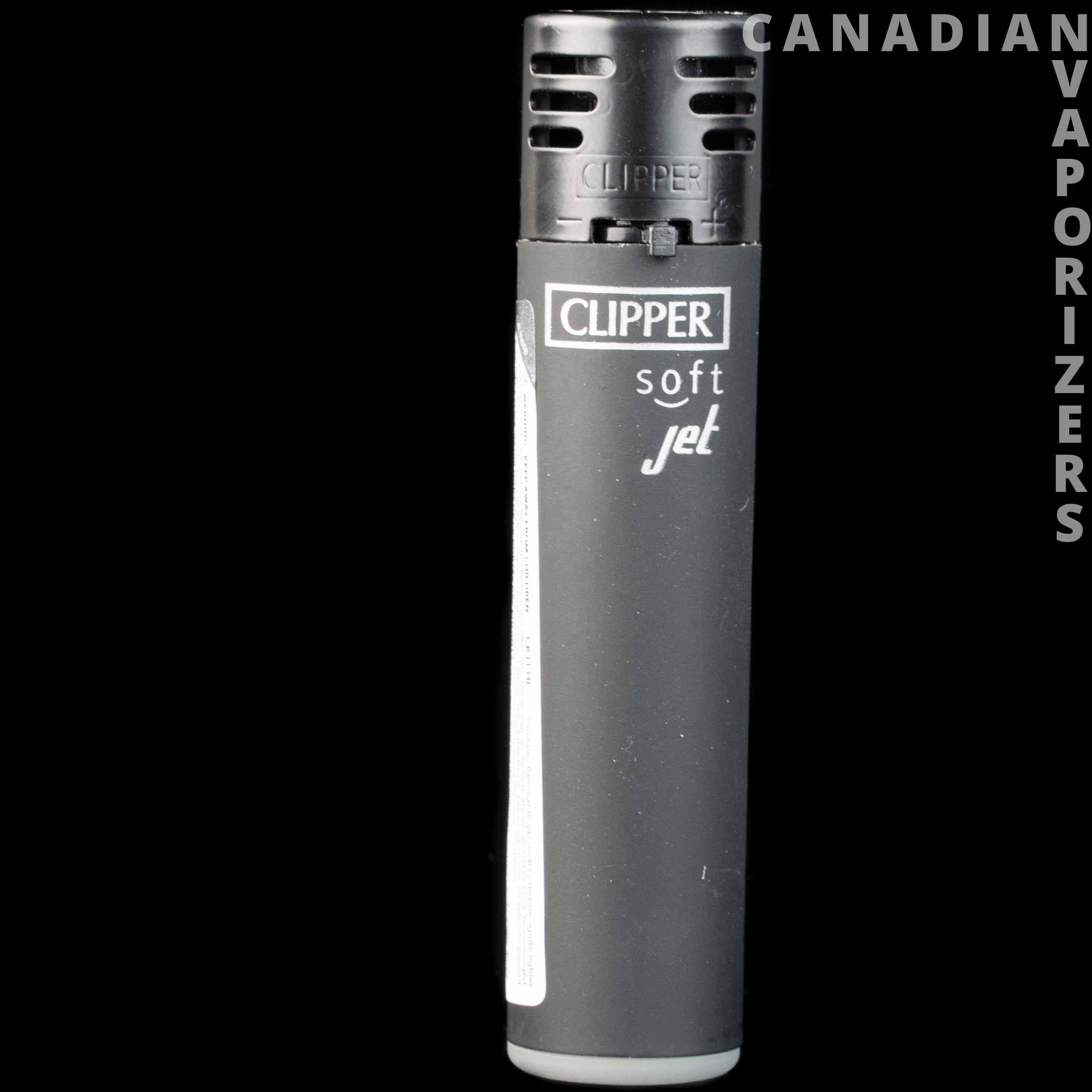 Black CLIPPER PLASTIC JET FLAME BLACK LIGHTER - Canadian Vaporizers