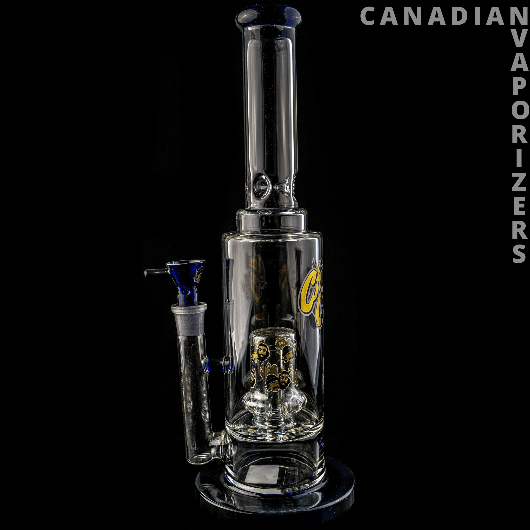 Blue | Cheech & Chong Glass 14 Inch Tall Empire Hancock Concentrate Tube - Canadian Vaporizers