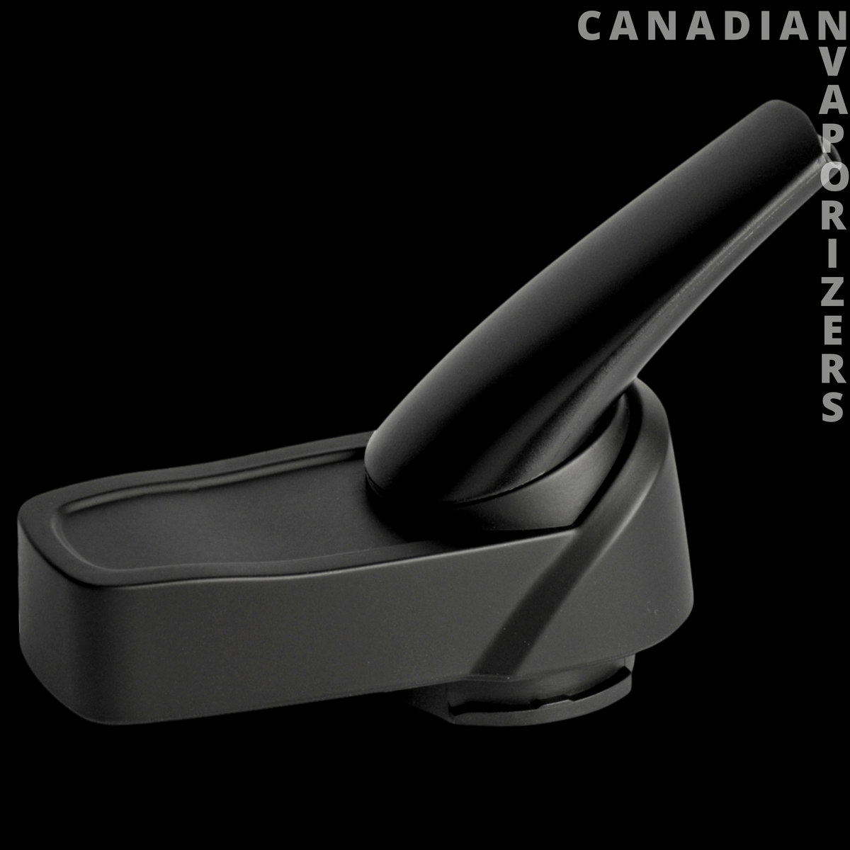 Boundless CFV Vaporizer Mouthpiece - Black Boundless CFV vaporizer mouthpiece with an angled cylindrical stem and rounded base.