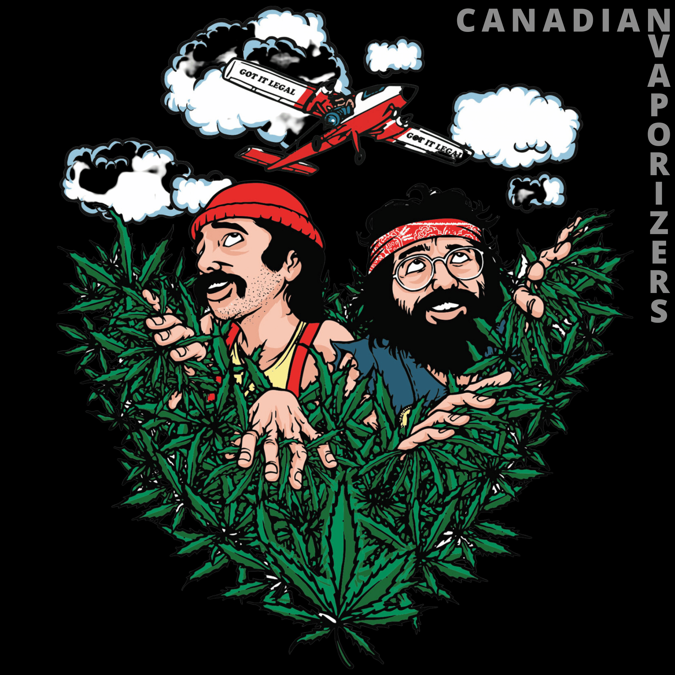 Cheech And Chong 15" Fields of Green Beaker Tube - Canadian Vaporizers