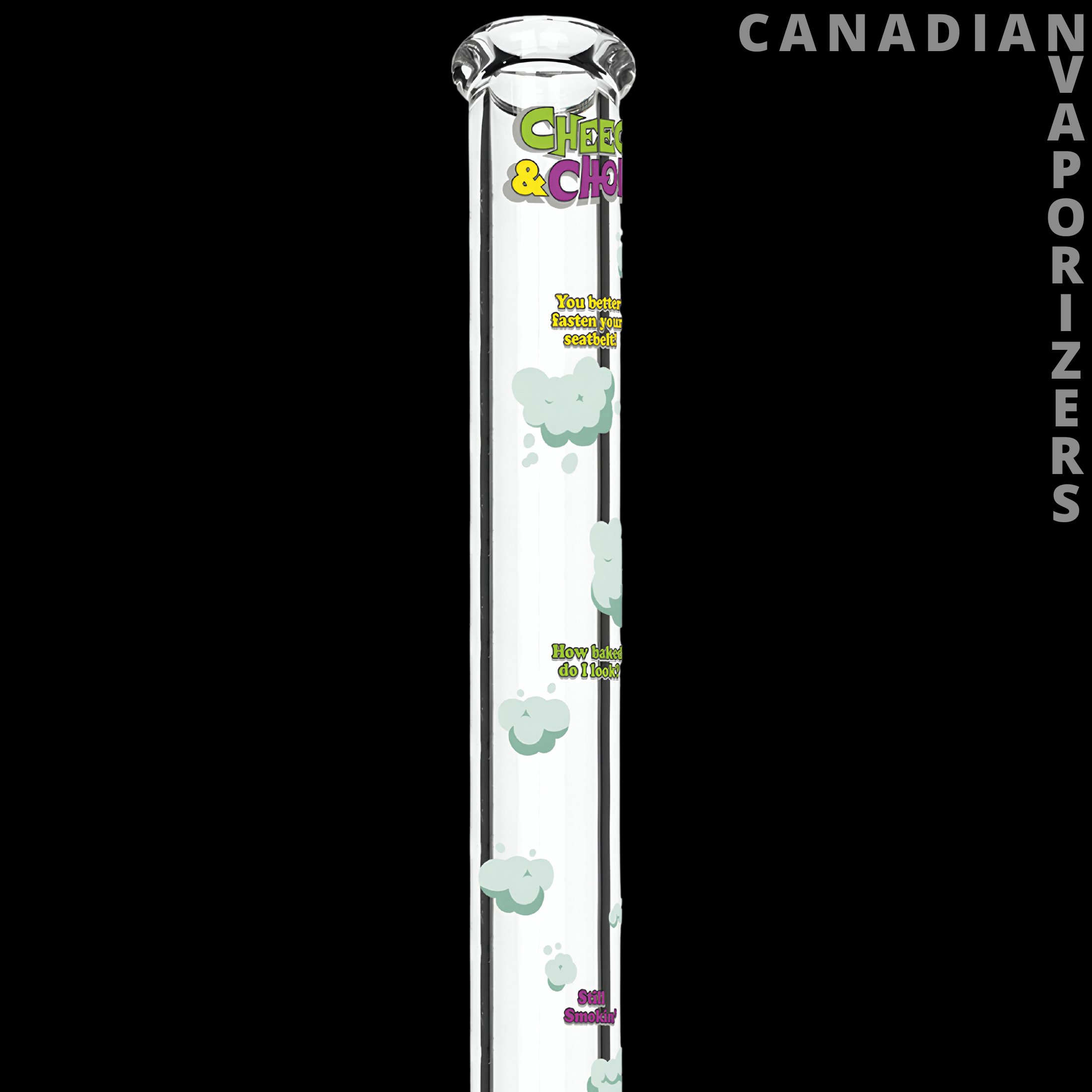 Cheech & Chong 48" 7mm Thick How High Are You Bell Base Water Pipe - Canadian Vaporizers