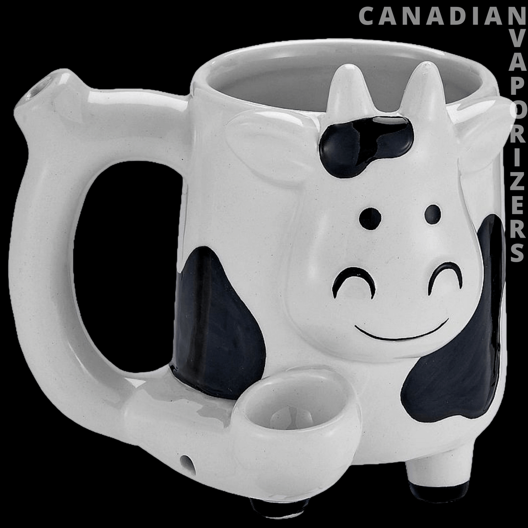 Cow Ceramic Mug Pipe - Canadian Vaporizers