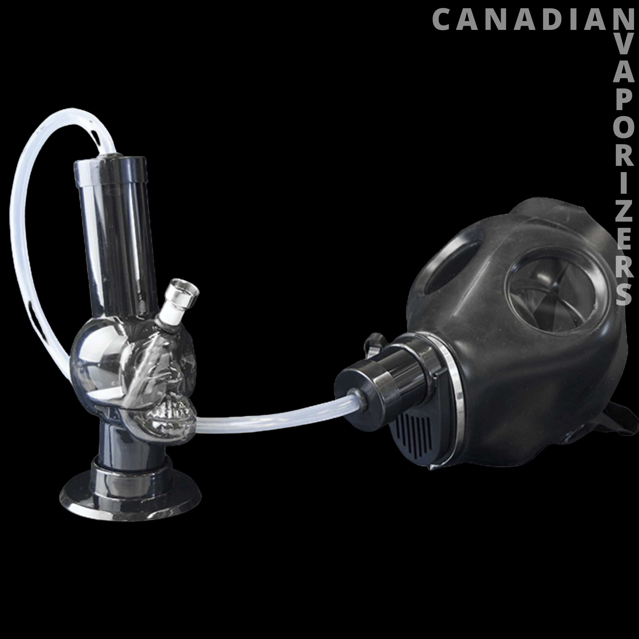 Gas Mask W/Acrylic Skull Bong - Canadian Vaporizers