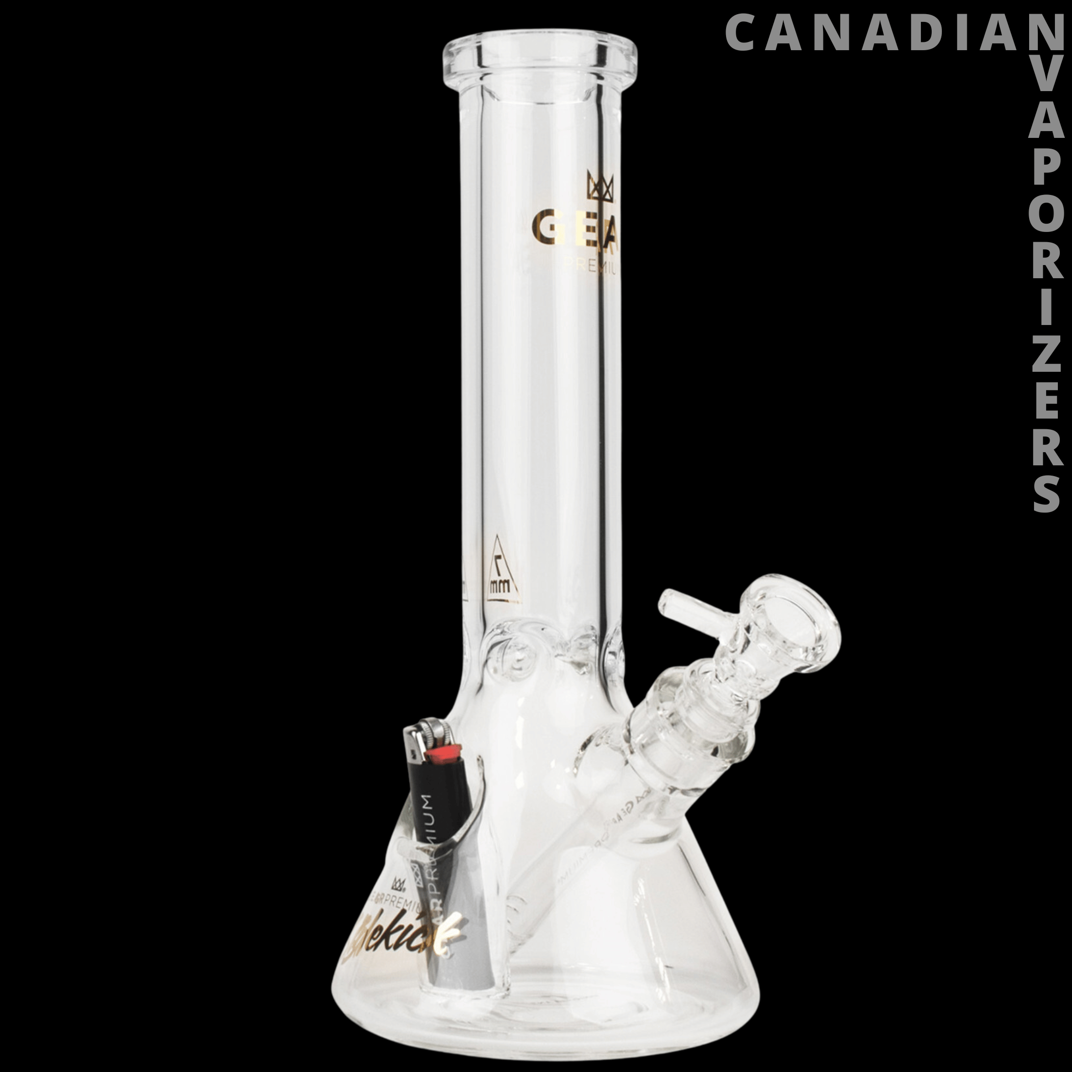 Gear Premium 12" 7mm Thick Sidekick Beaker Tube - Canadian Vaporizers