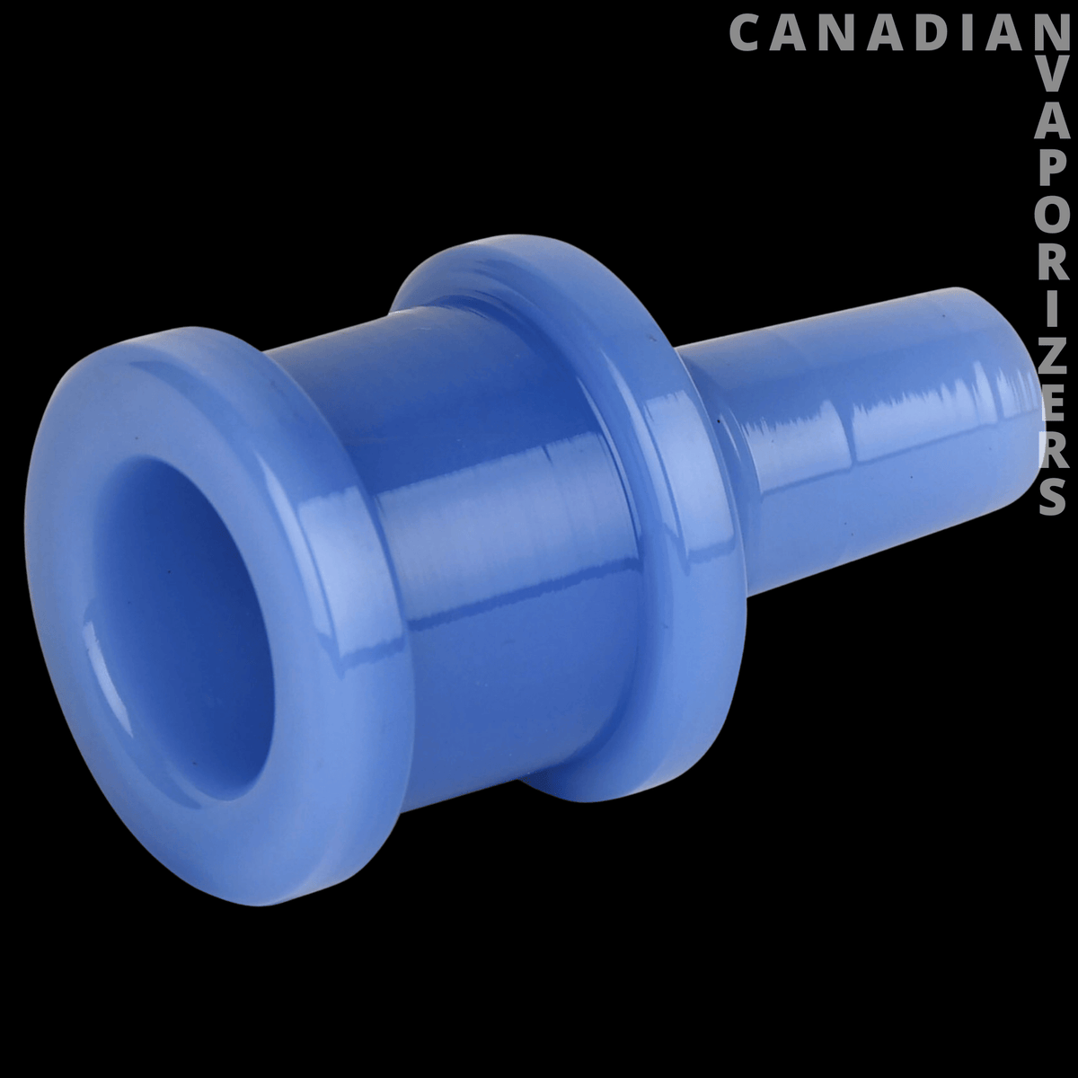 Gear Premium 14mm XL Sugar Barrel Pull-Out - Blue glass 14 mm sugar barrel pull-out bowl with a wide flared rim and long stem.