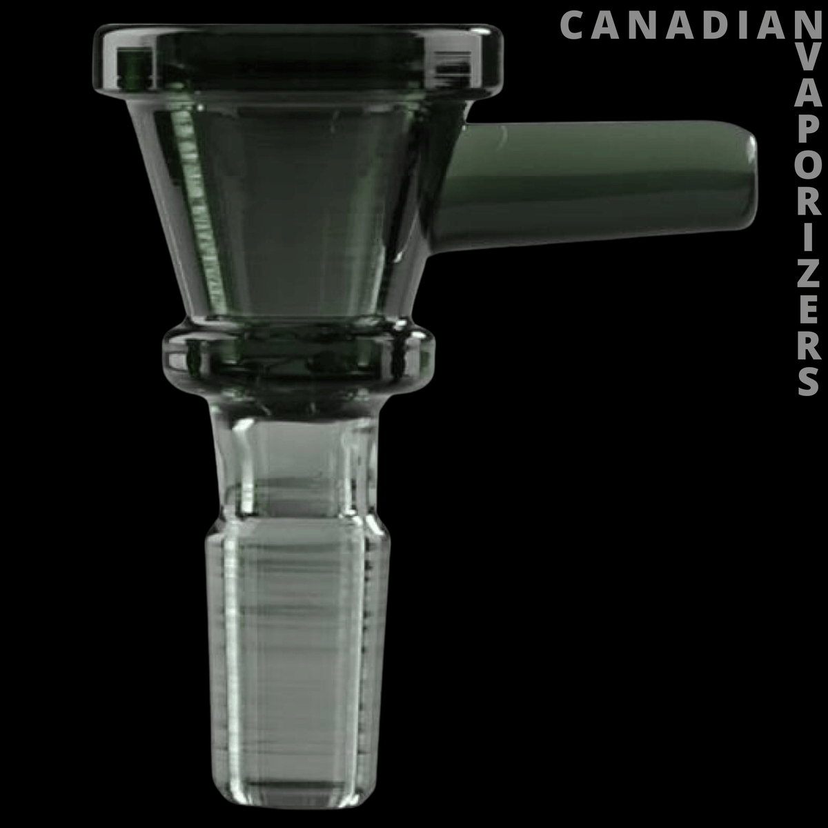 Gear Premium 19mm XL Blaster Cone Pull-Out - Clear glass blaster cone bowl with a wide flared rim, side pull handle, and ridged 19mm joint.
