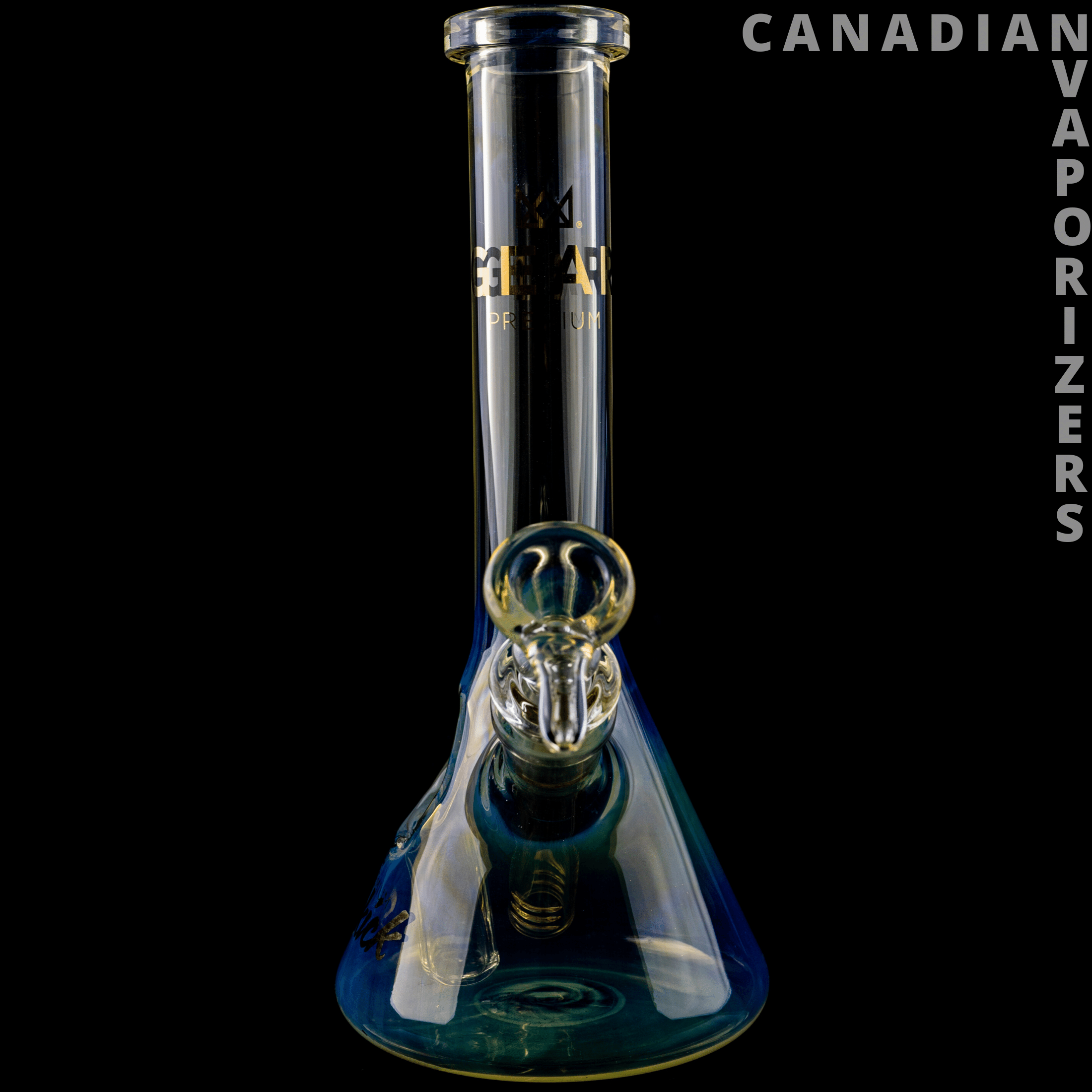 Gear Premium | Color Changing Sidekick 9" Tall Mini Beaker Tube W/Built-In Mini Lighter Holster - Canadian Vaporizers