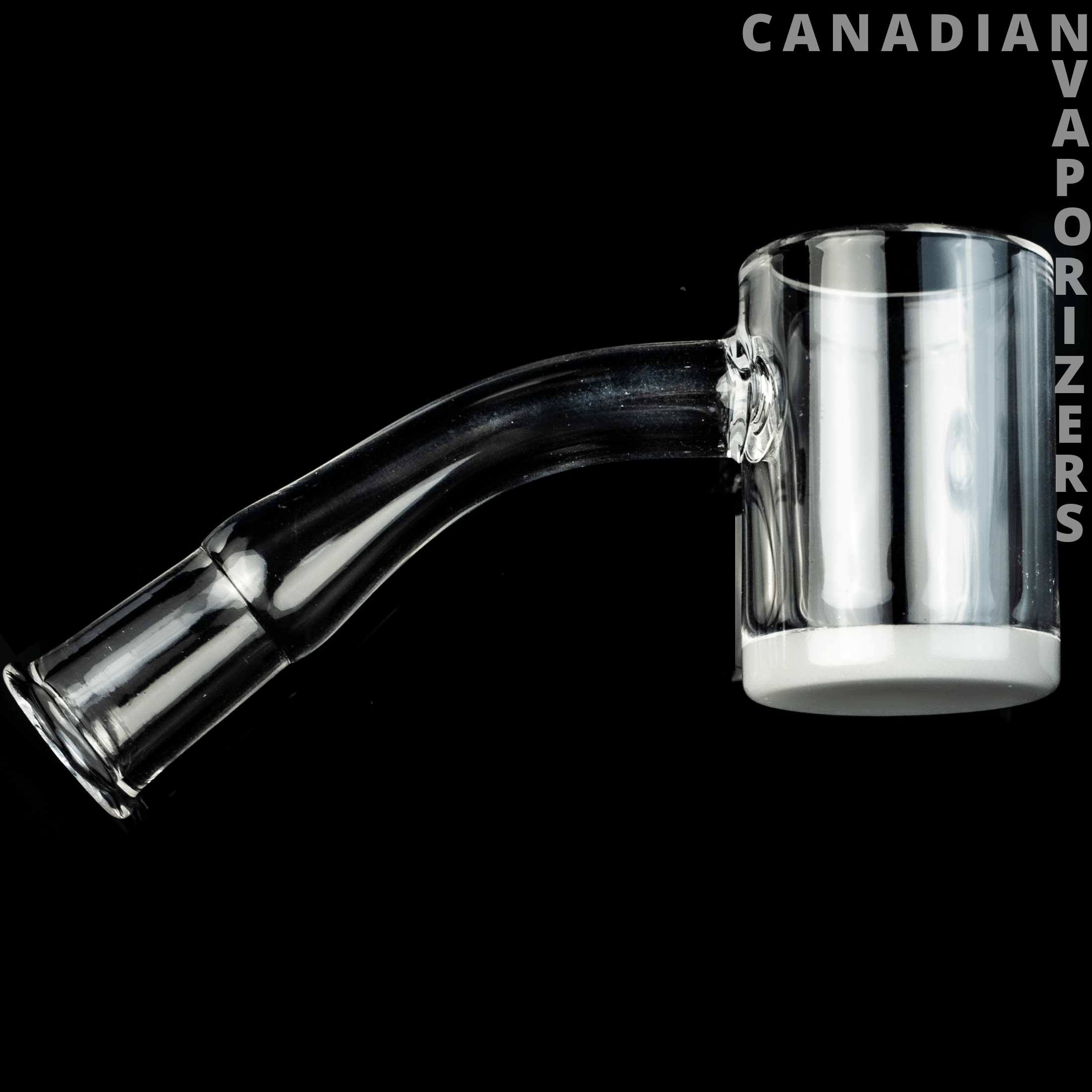 GEAR Premium Quartz Female 14MM 45 Degree Banger With Flat Top & Opaque Bottom - Canadian Vaporizers