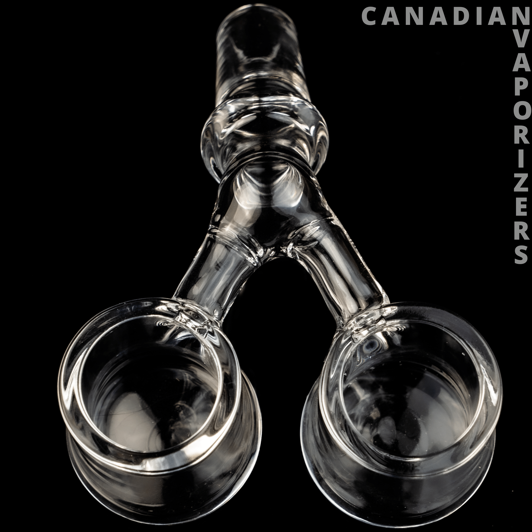 GEAR Premium Quartz Male 14MM 45 Degree Dual Bucket Banger - Canadian Vaporizers