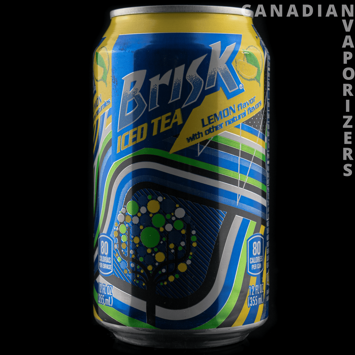 Ice Tea Stash Can - A blue and yellow Brisk iced tea can with a hidden stash compartment design.