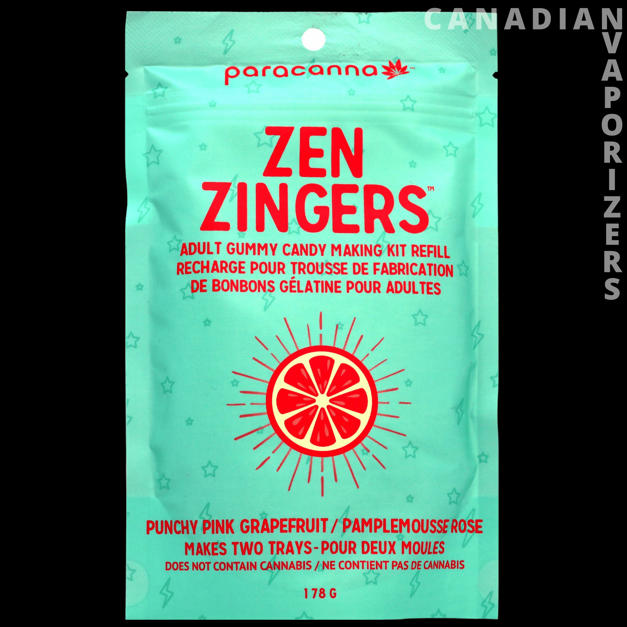Paracanna Zen Zingers Gummy Mix Refill - Canadian Vaporizers