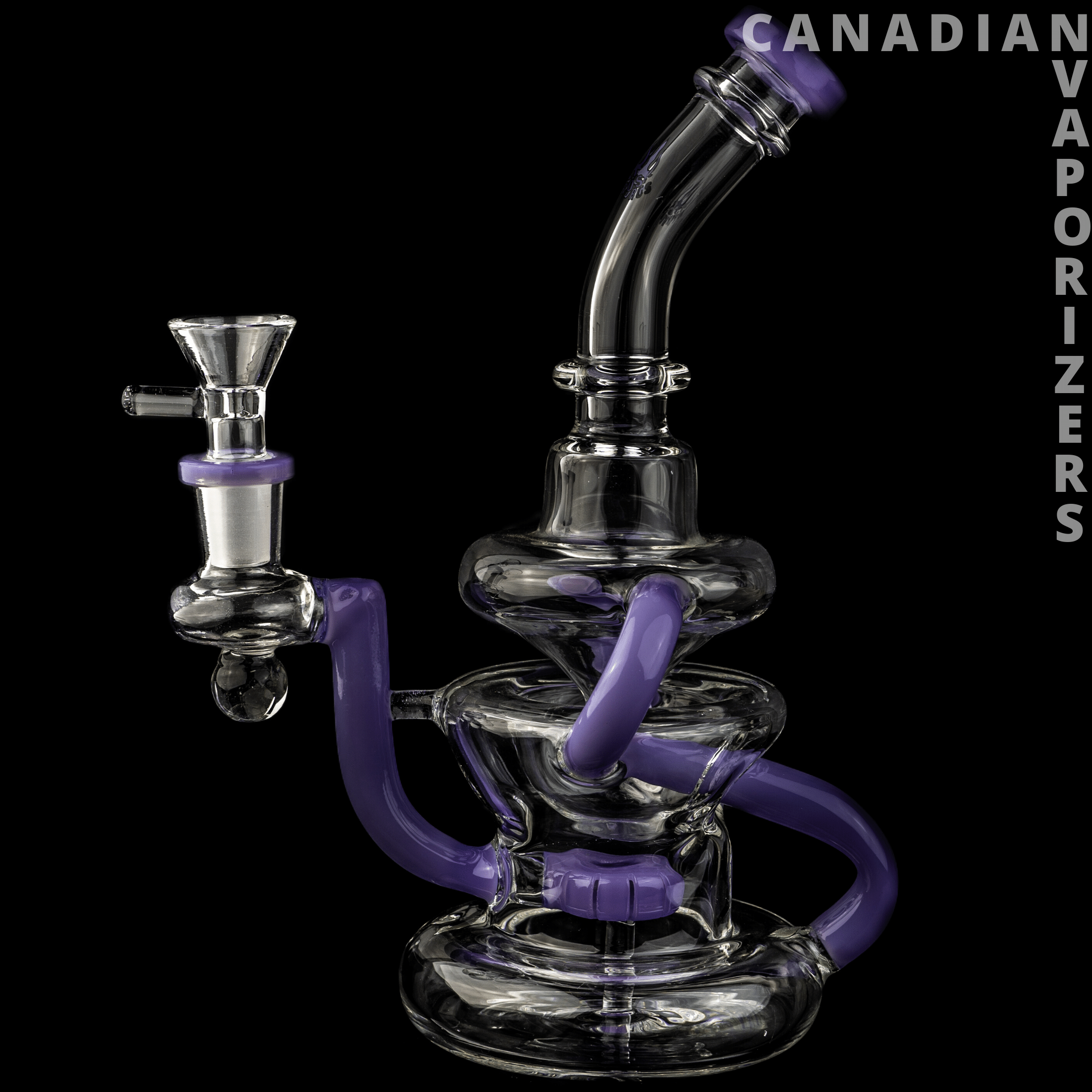 Purple | Hydros Glass Kliencycler - Canadian Vaporizers