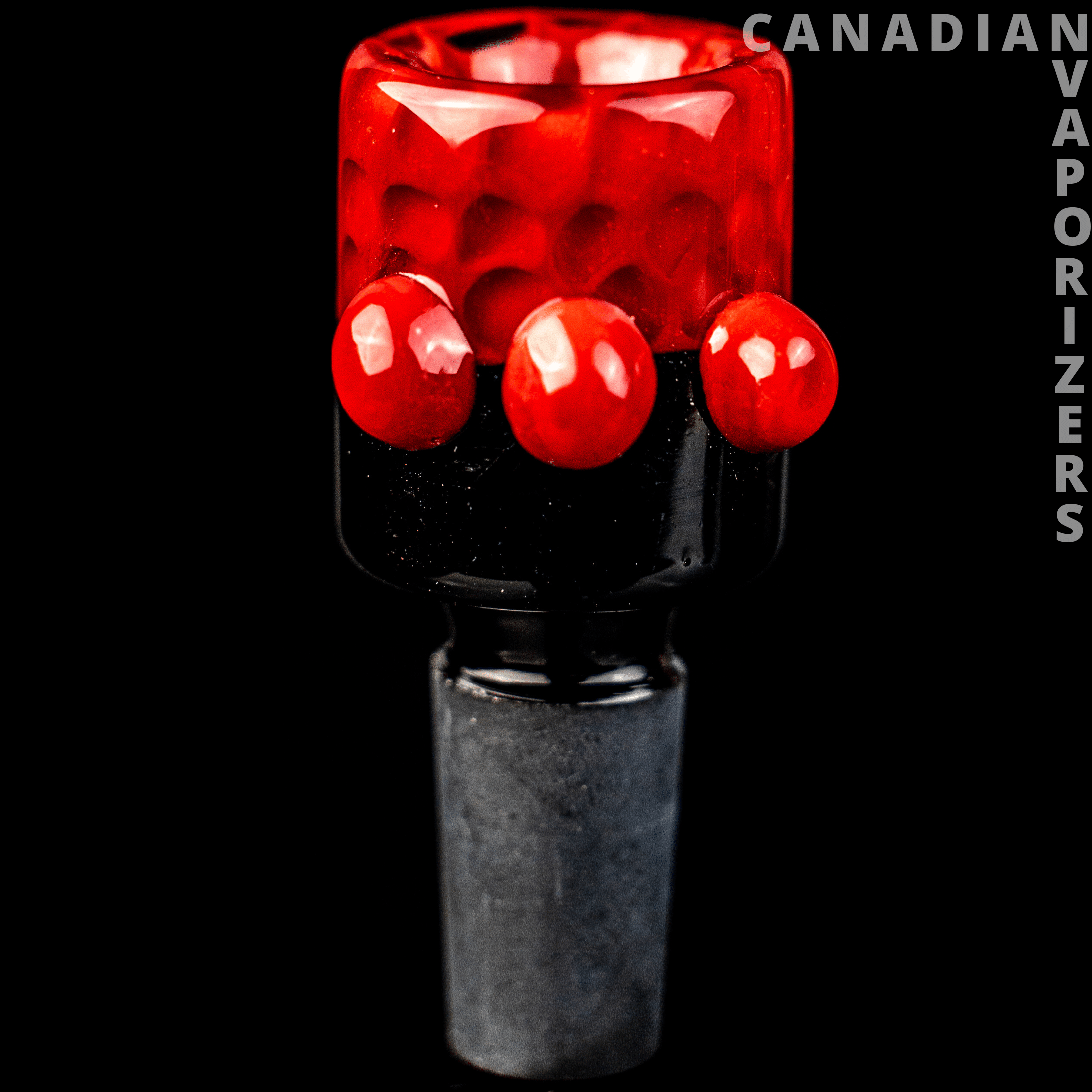 Red | 14MM Hydros Honeycomb Bowl - Canadian Vaporizers