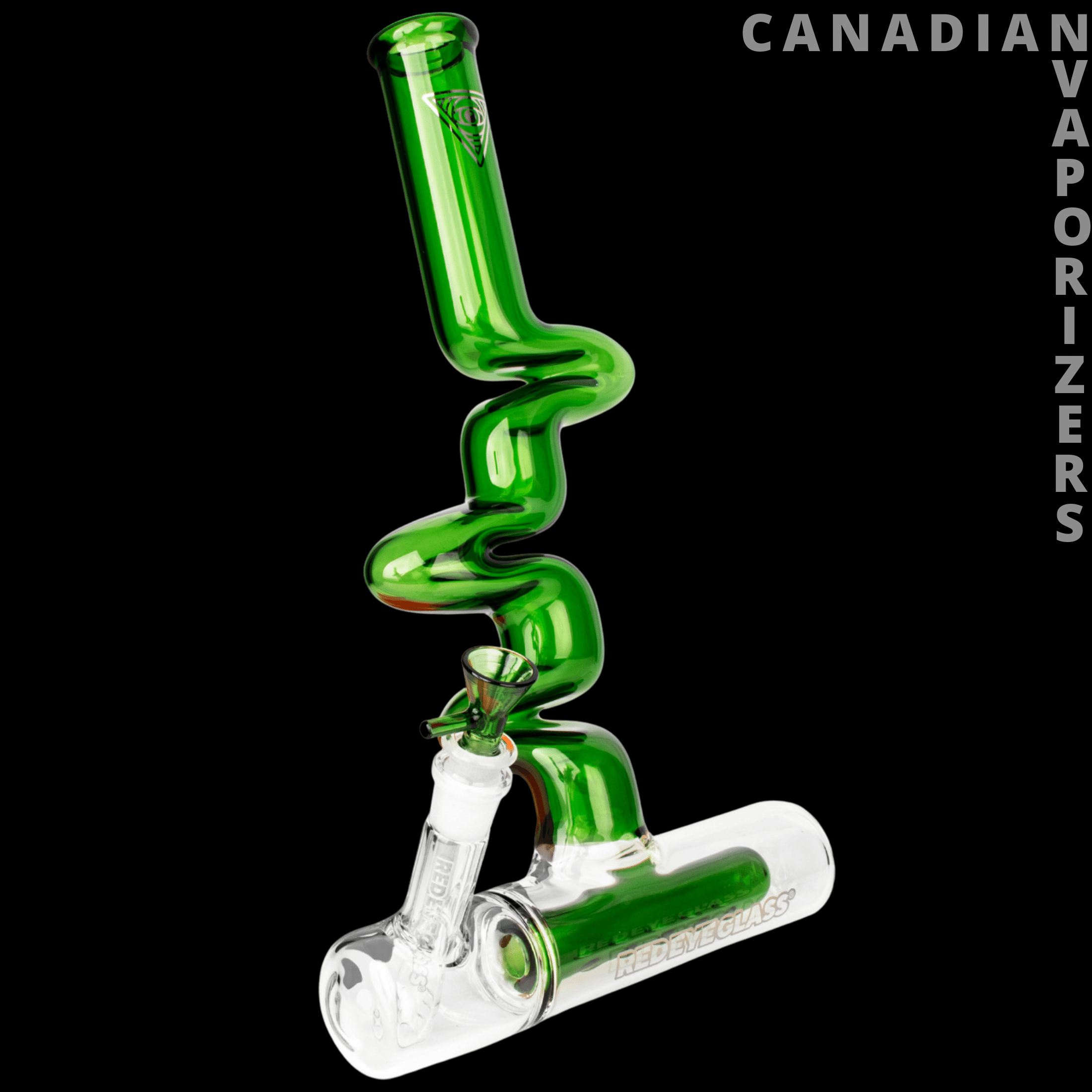 Red Eye Glass | 14" 3-Arm Ziggy Water Pipe (Limited Edition) - Canadian Vaporizers