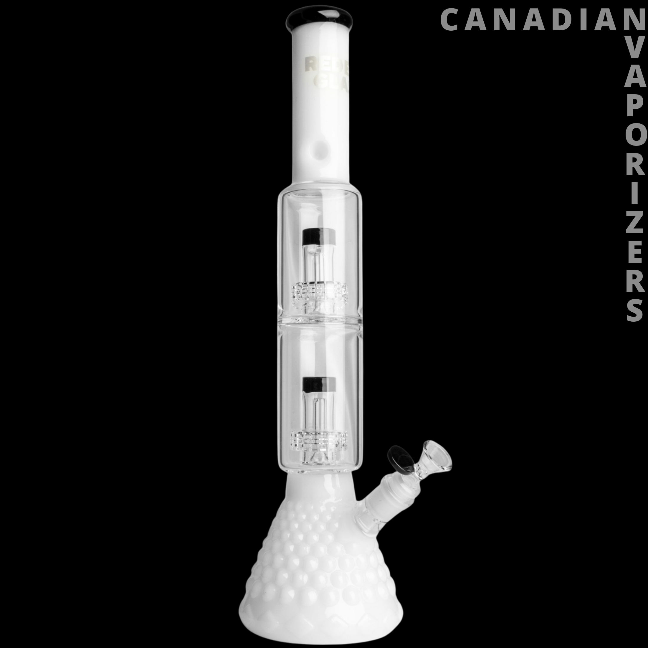Red Eye Glass | 18" Heracles Beaker Base Water Pipe - Canadian Vaporizers